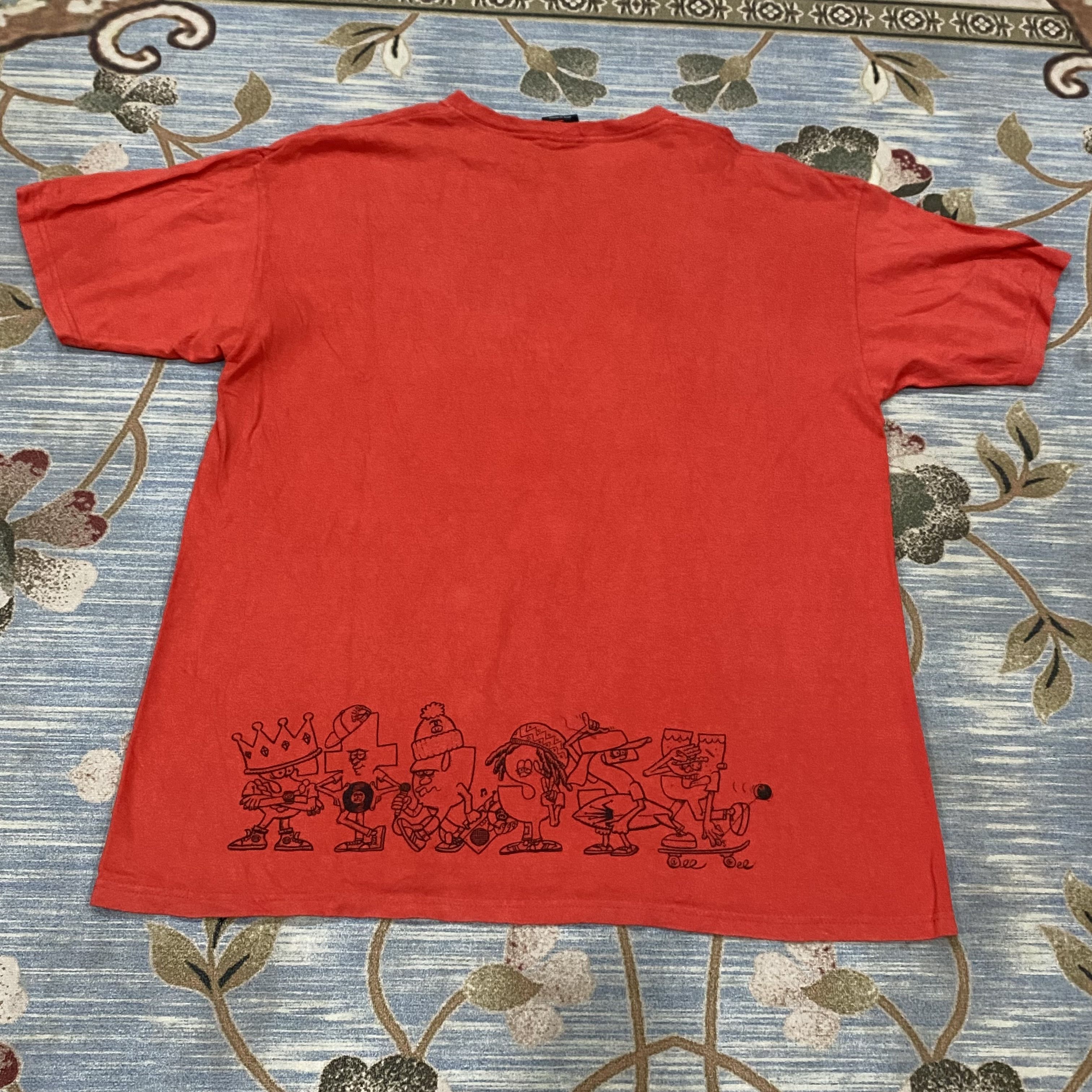 Stussy Rare 00s Vintage Stussy T Word Character tee tshirt Size US L / EU 52-54 / 3 - 2 Thumbnail
