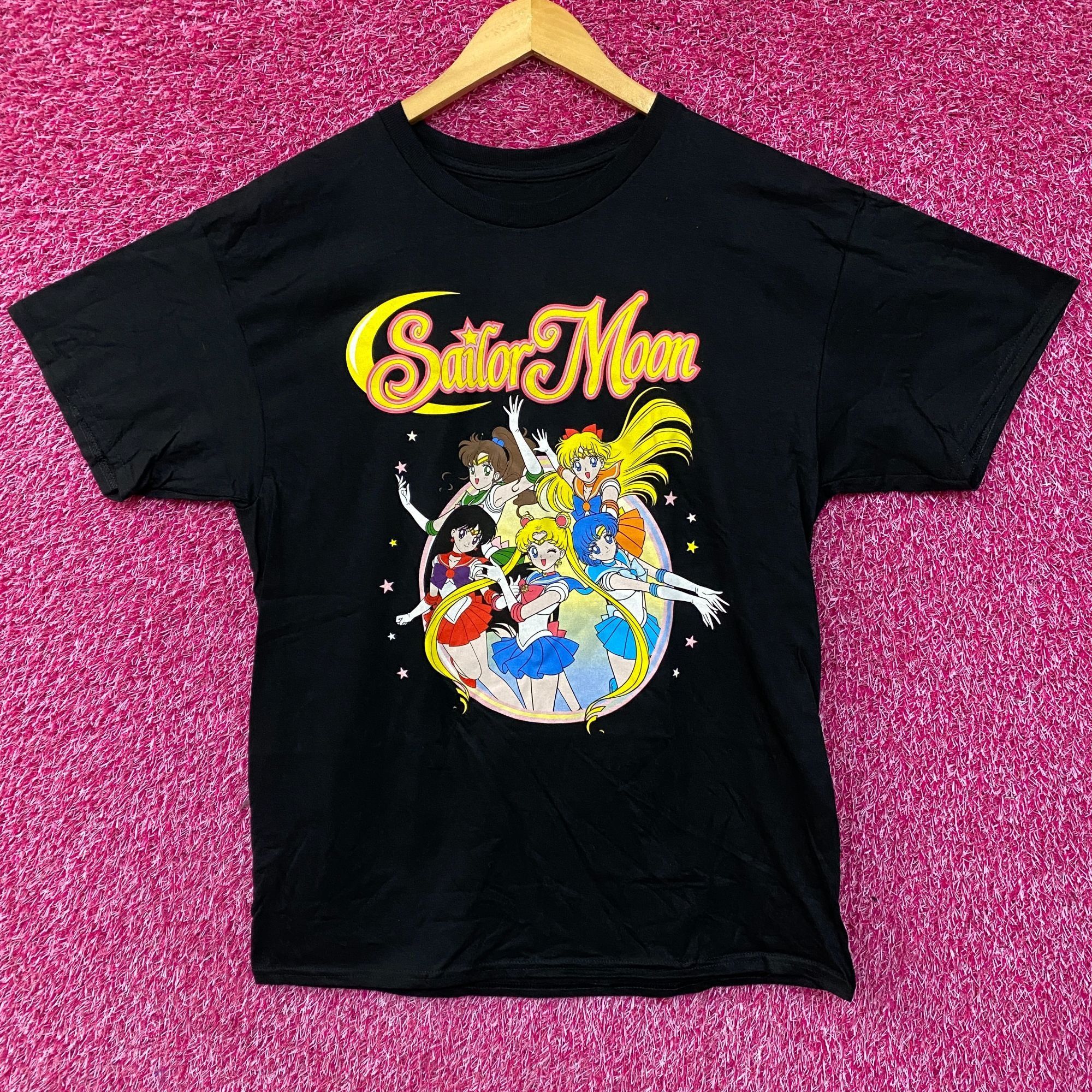 Anime Sailor Moon Sailor Scouts Anime Series Black T-Shirt Large Size US L / EU 52-54 / 3 - 1 Thumbnail