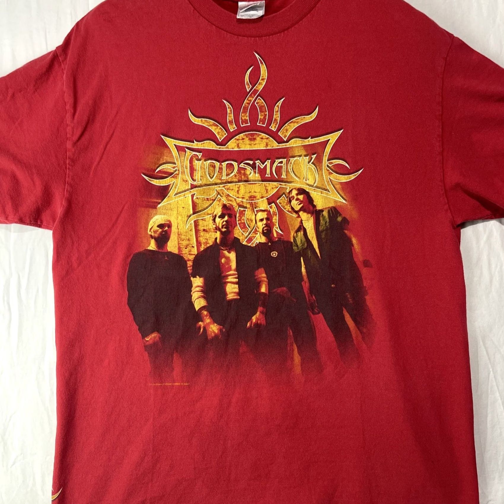 Vintage VINTAGE Godsmack Shirt Men’s Large Tennessee River Red Band Tee Rock Worn Size US L / EU 52-54 / 3 - 2 Thumbnail