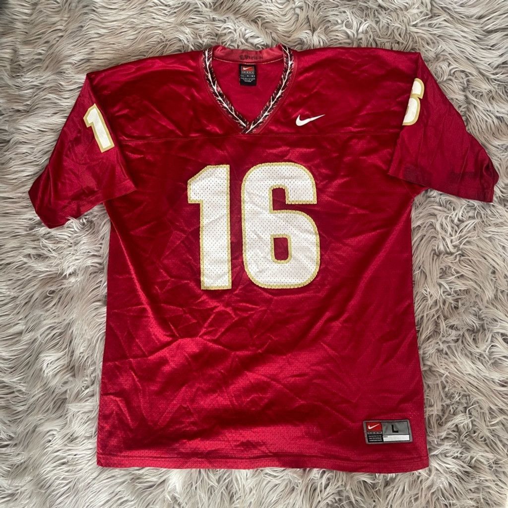 Nike Red Nike Y2K fashion jersey size L Size US L / EU 52-54 / 3 - 1 Thumbnail