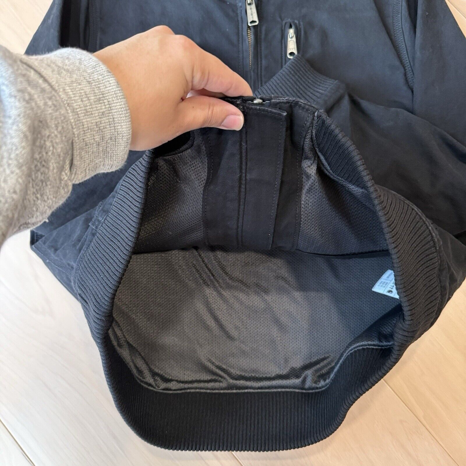 Carhartt Carhartt Bomber Jacket Women's Medium Black Full Zip Size M / US 6-8 / IT 42-44 - 6 Thumbnail