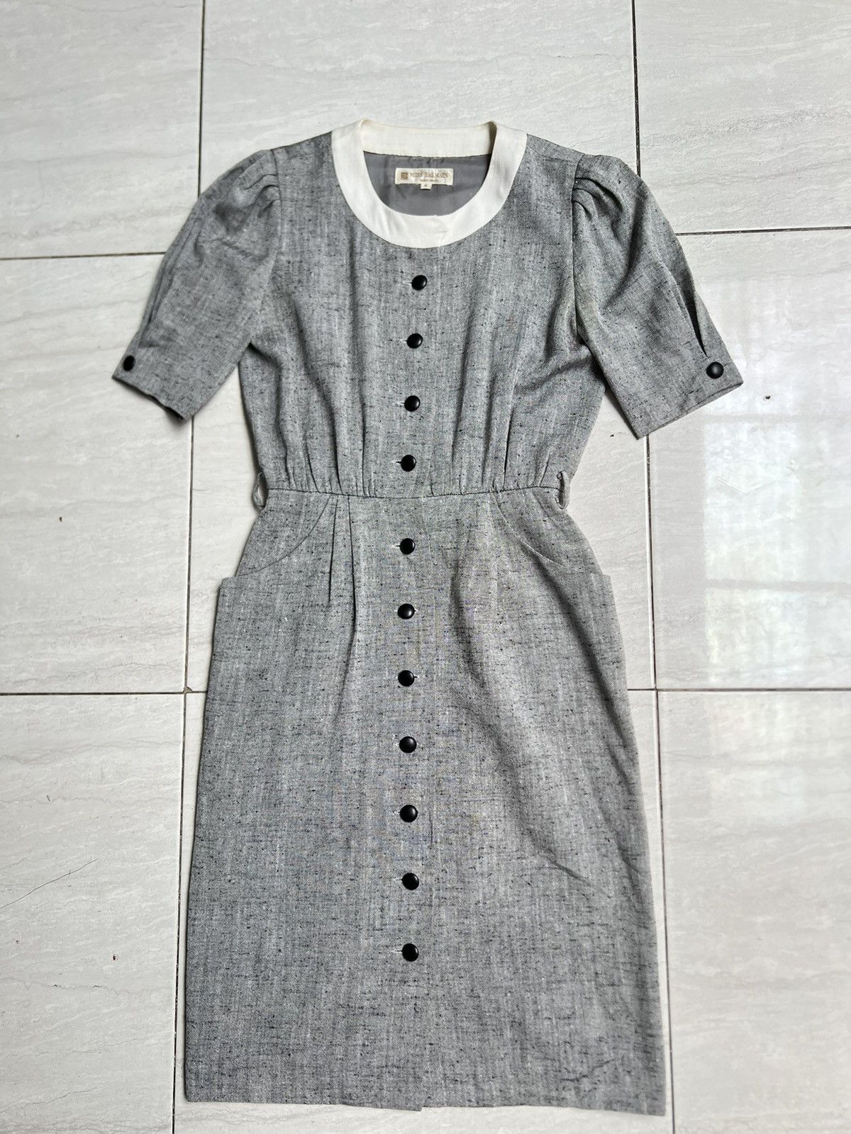 Balmain Miss Balmain Grey Dress Size XS / US 0-2 / IT 36-38 - 11 Thumbnail