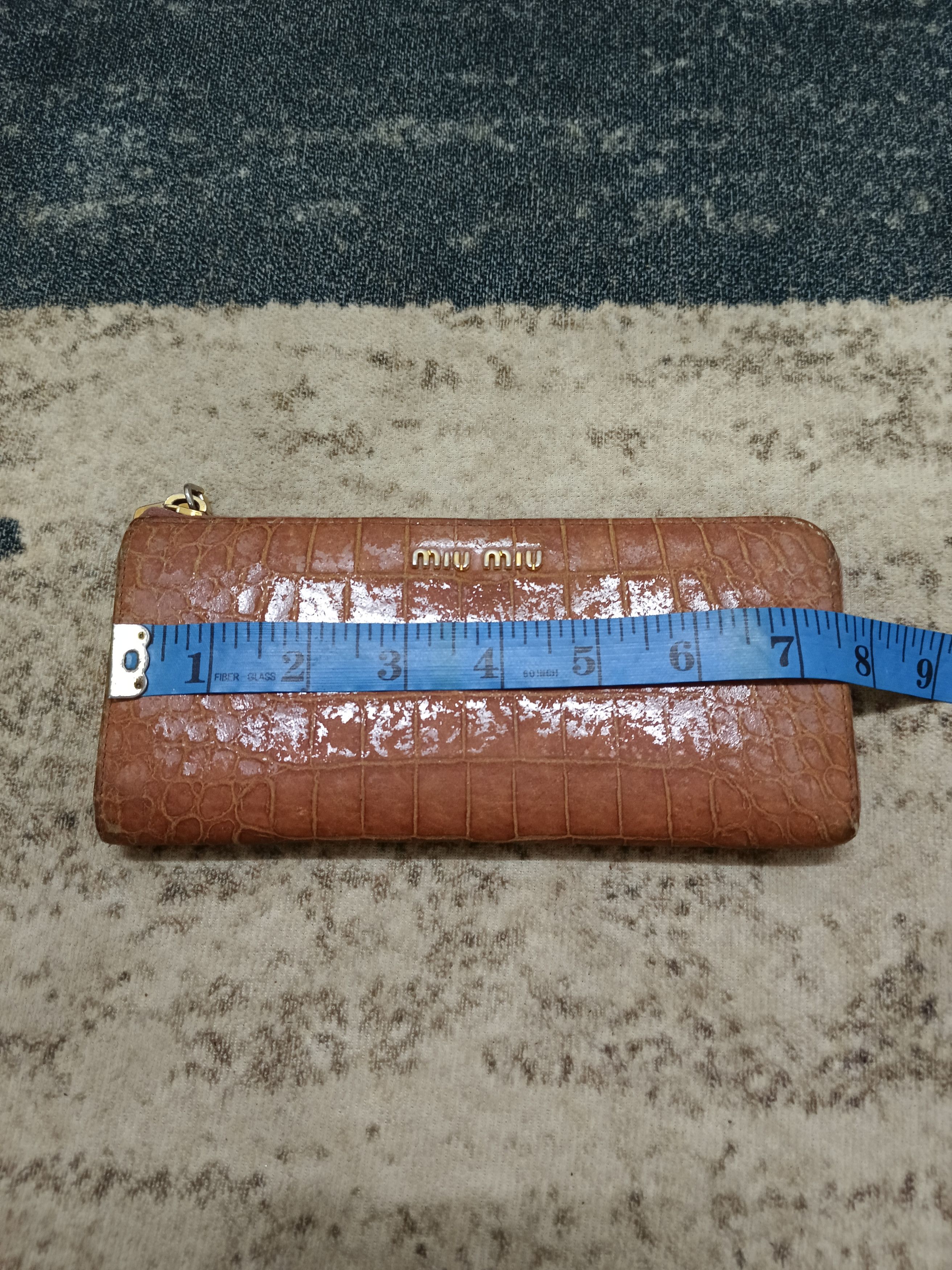 Miu Miu SICK🔥MIU MIU LEATHER CROC 🐊 WALLET Size ONE SIZE - 4 Thumbnail