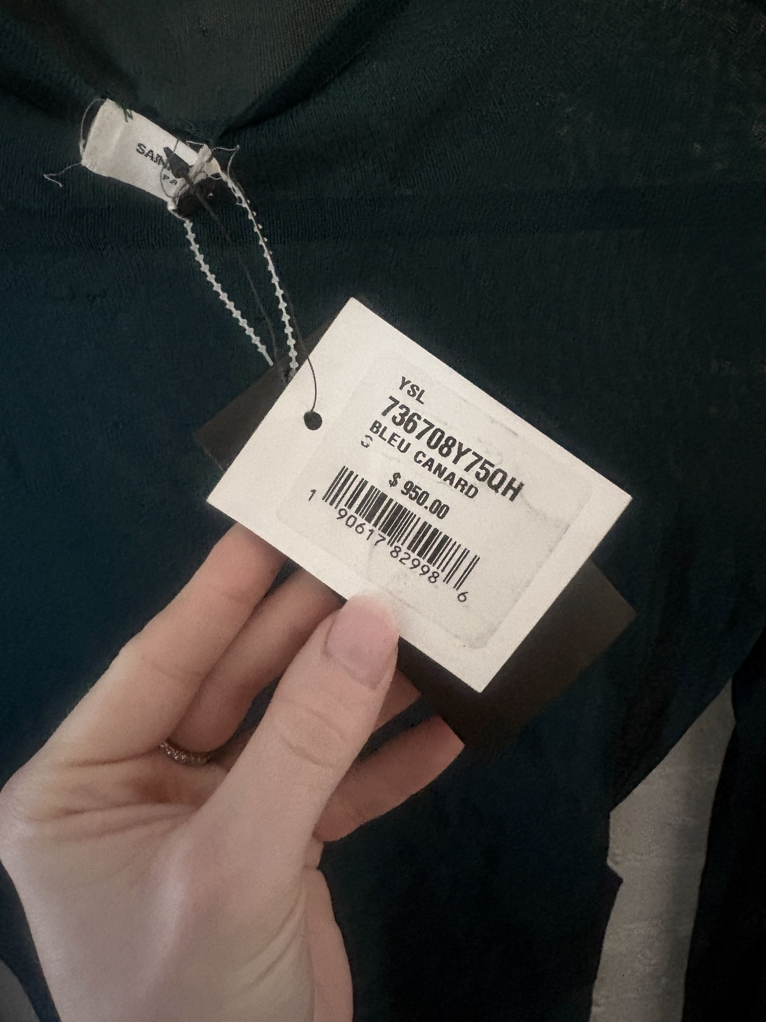 Saint Laurent Paris BNWT Saint Laurent Women's “Second Skin” Sheer Silk Top Size S / US 4 / IT 40 - 7 Thumbnail