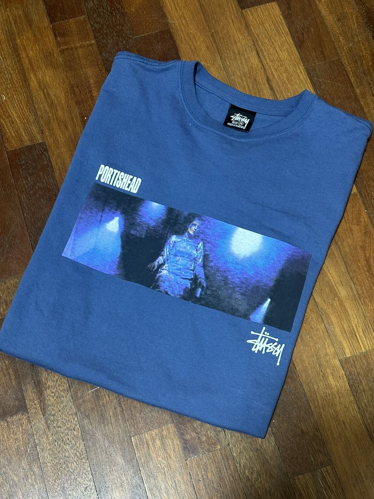 image of Stussy X Portishead in Dark Aqua, Men's (Size Medium)
