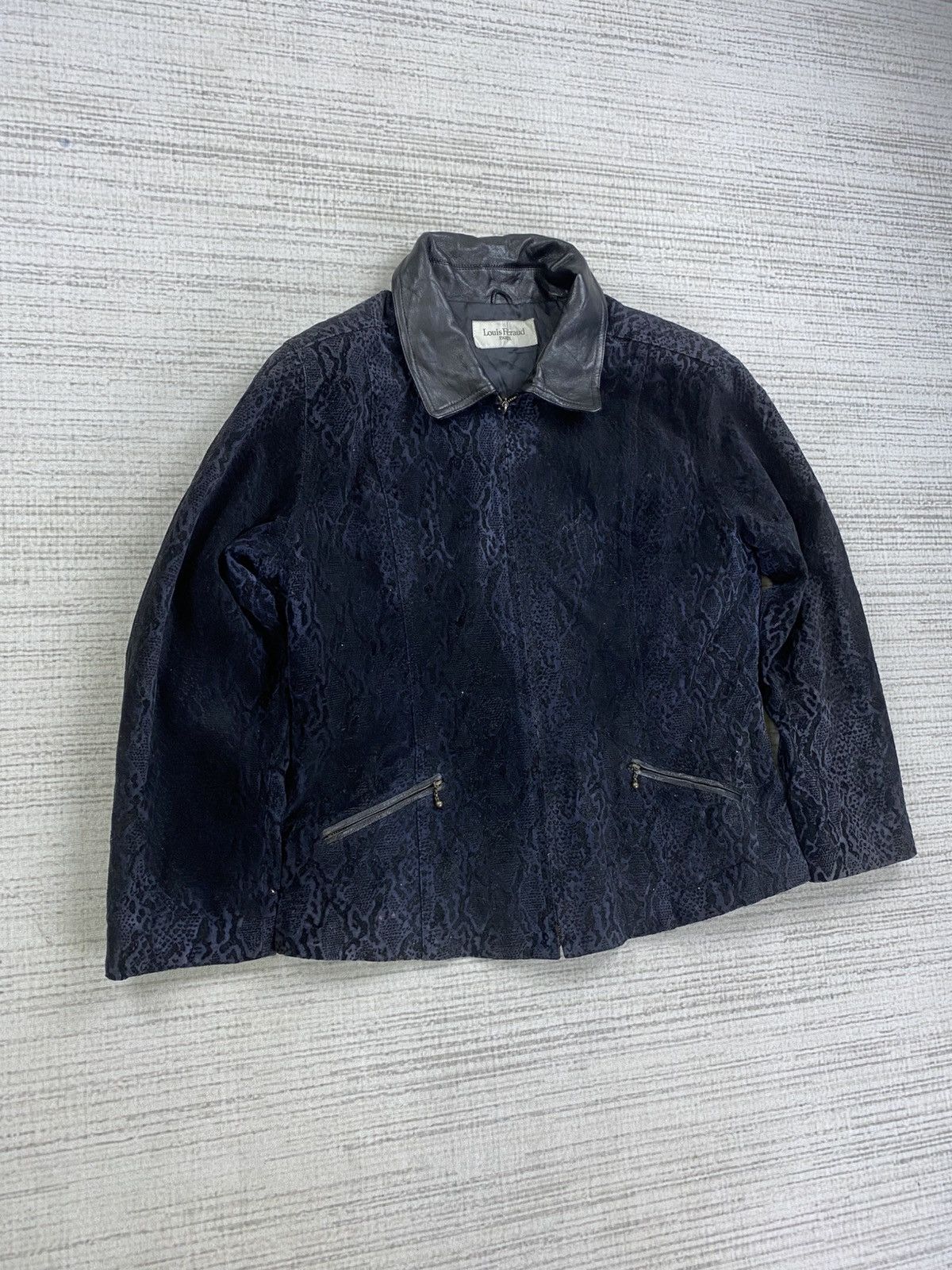 Designer × Louis Feraud × Vintage Vintage Louis Feraud Embroidered Snake Skin Design Jacket Size US M / EU 48-50 / 2 - 3 Thumbnail