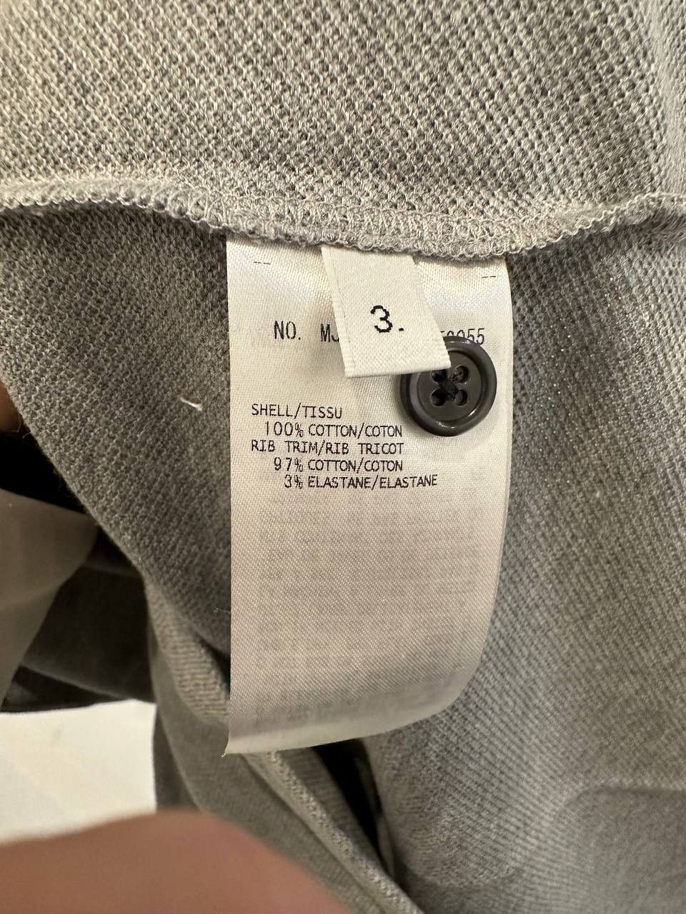 Thom Browne Thom Browne Relaxed Fit Polo in Light Grey Size US L / EU 52-54 / 3 - 4 Thumbnail