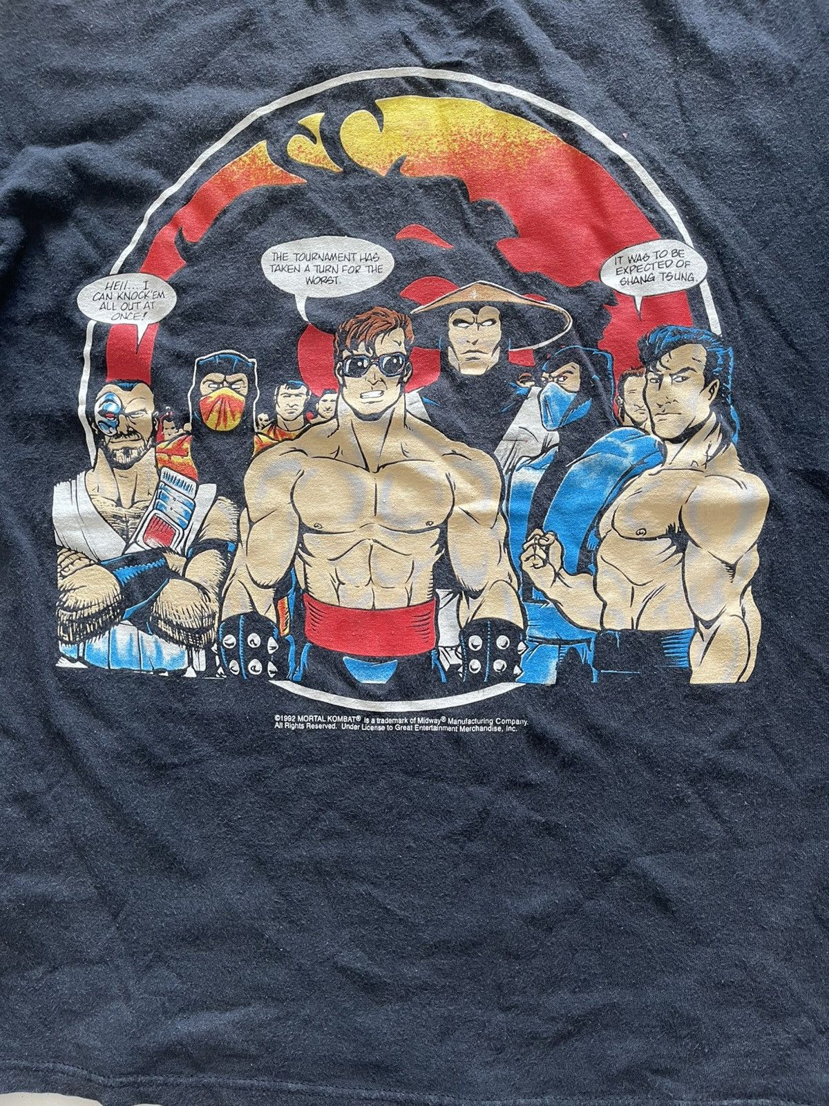Other Vintage Mortal Kombat Graphic Tee 90s – Black Size US L / EU 52-54 / 3 - 9 Thumbnail