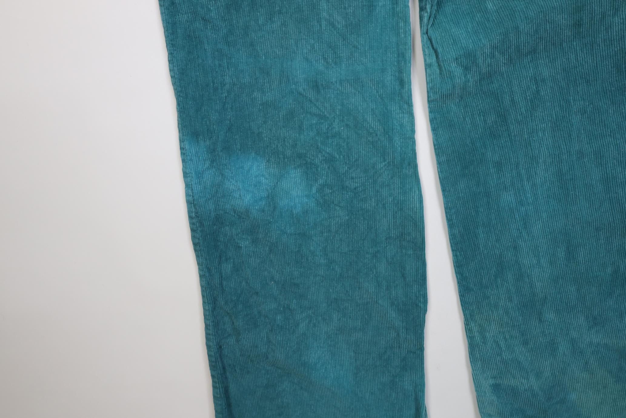 Vintage Vintage 70s Streetwear Corduroy Bell Bottoms Pants Teal Size 36" / US 14 / IT 50 - 15 Thumbnail