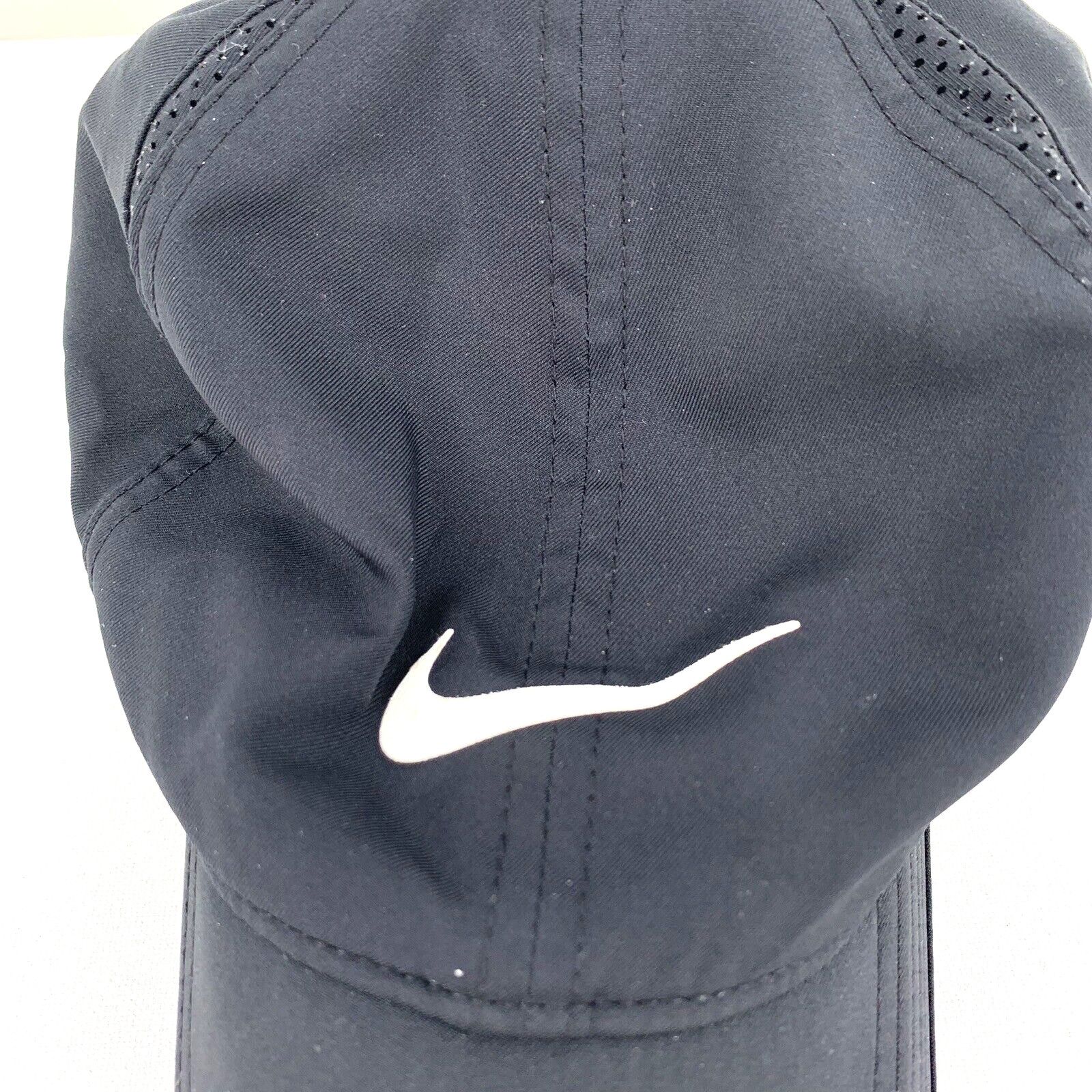 Nike Nike Golf Tennis Cap Featherlight Dri Fit Curved Bill Black Size ONE SIZE - 6 Thumbnail