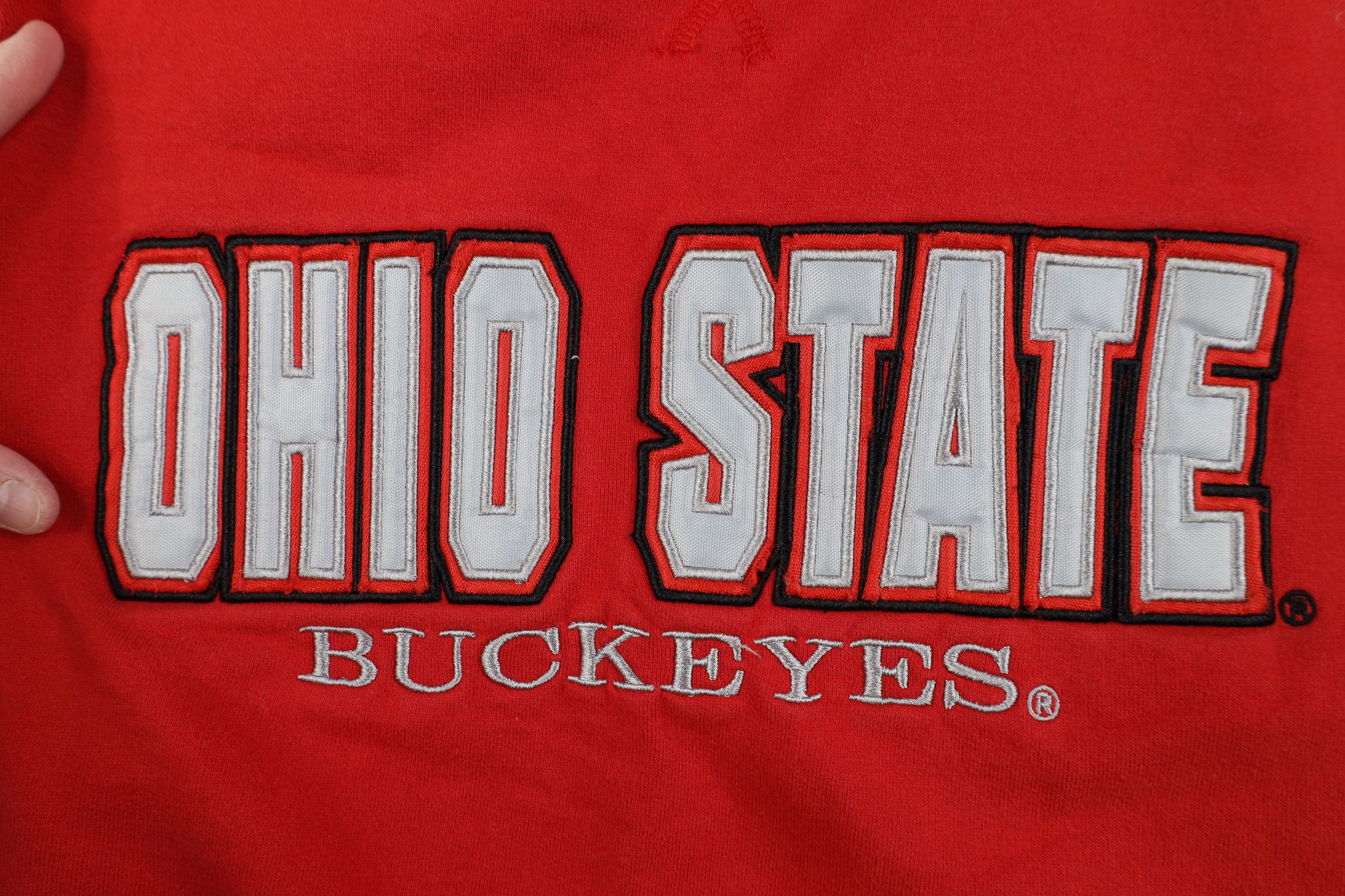 Vintage Vintage 90s Y2K Ohio State University Sweatshirt Red Size US L / EU 52-54 / 3 - 4 Thumbnail