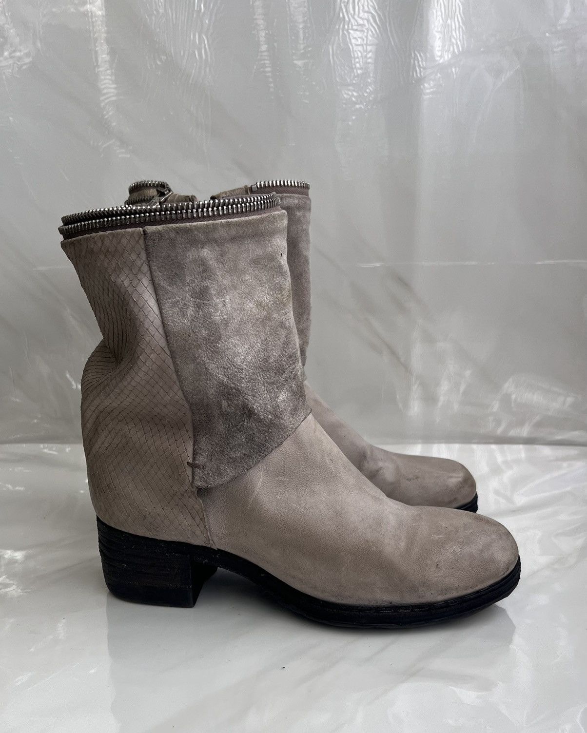 A.S.98 As 98 Airstep Zipper Boho Biker Gray distressed boot Size US 8 / IT 38 - 4 Thumbnail