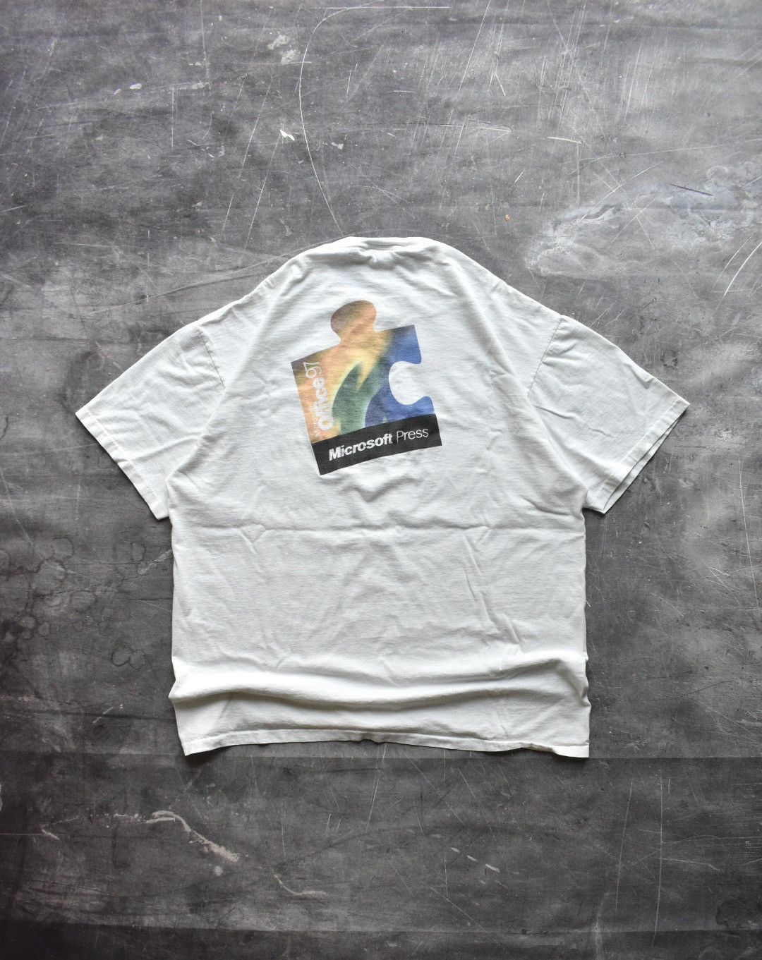 Microsoft × Vintage Vintage 90s Borders X Microsoft Promo T-Shirt (XL) Size US XL / EU 56 / 4 - 1 Thumbnail