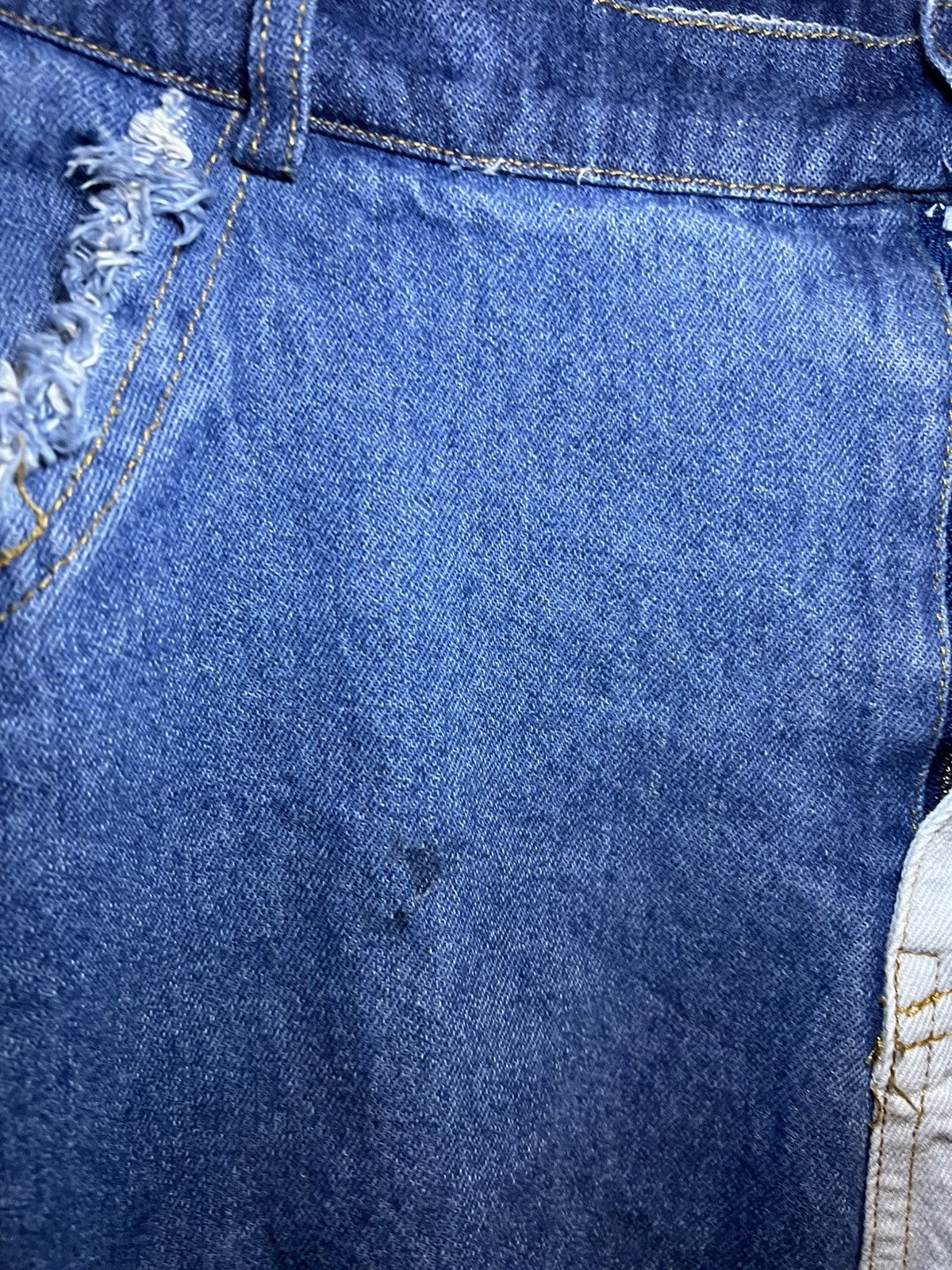 Other Distressed Denim patchwork jean shorts Size US 34 / EU 50 - 11 Thumbnail