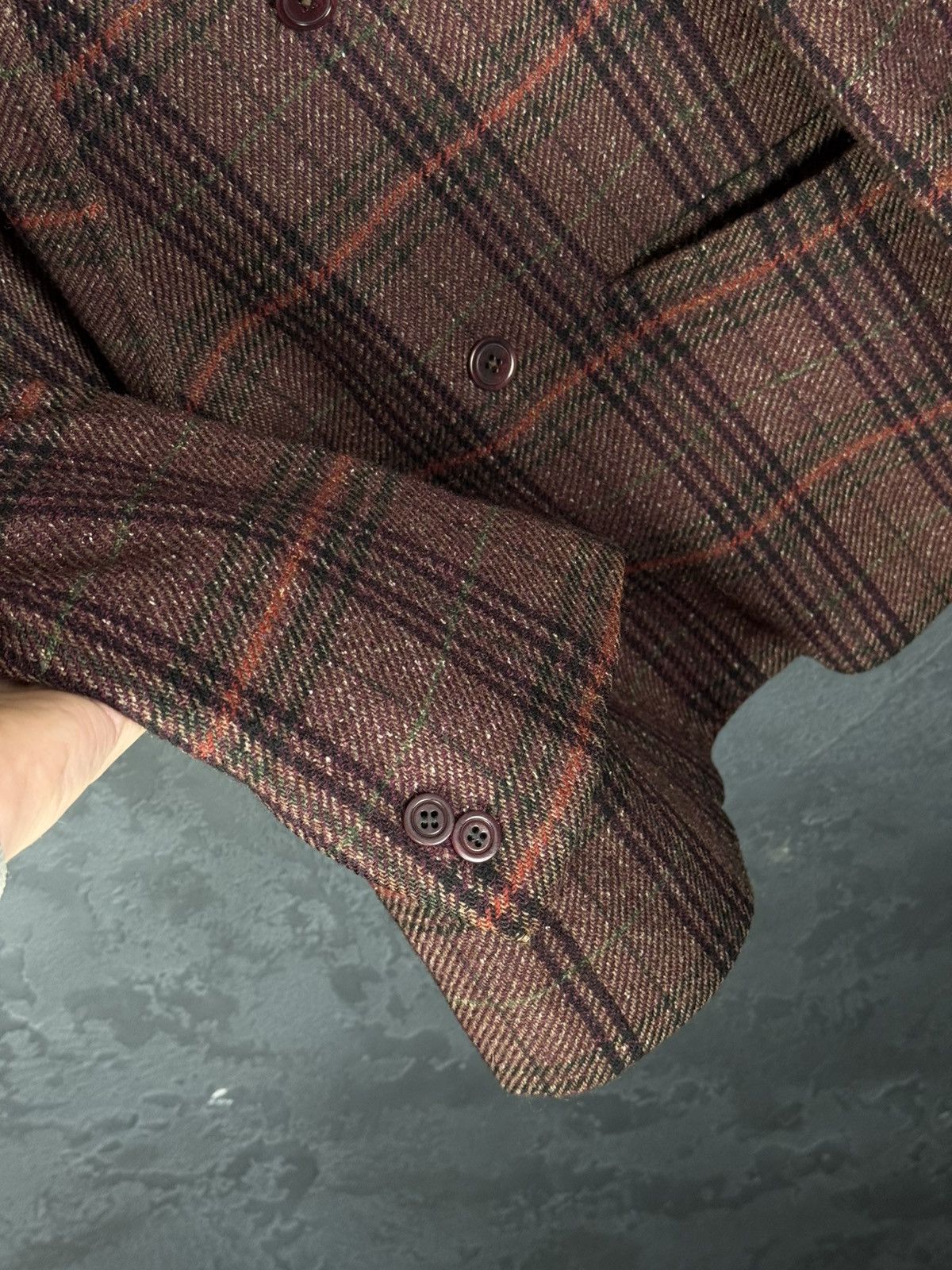 Versace Vintage Gianni Versace 80s-90s Double Breasted Blazer Wool Size 50R - 11 Thumbnail