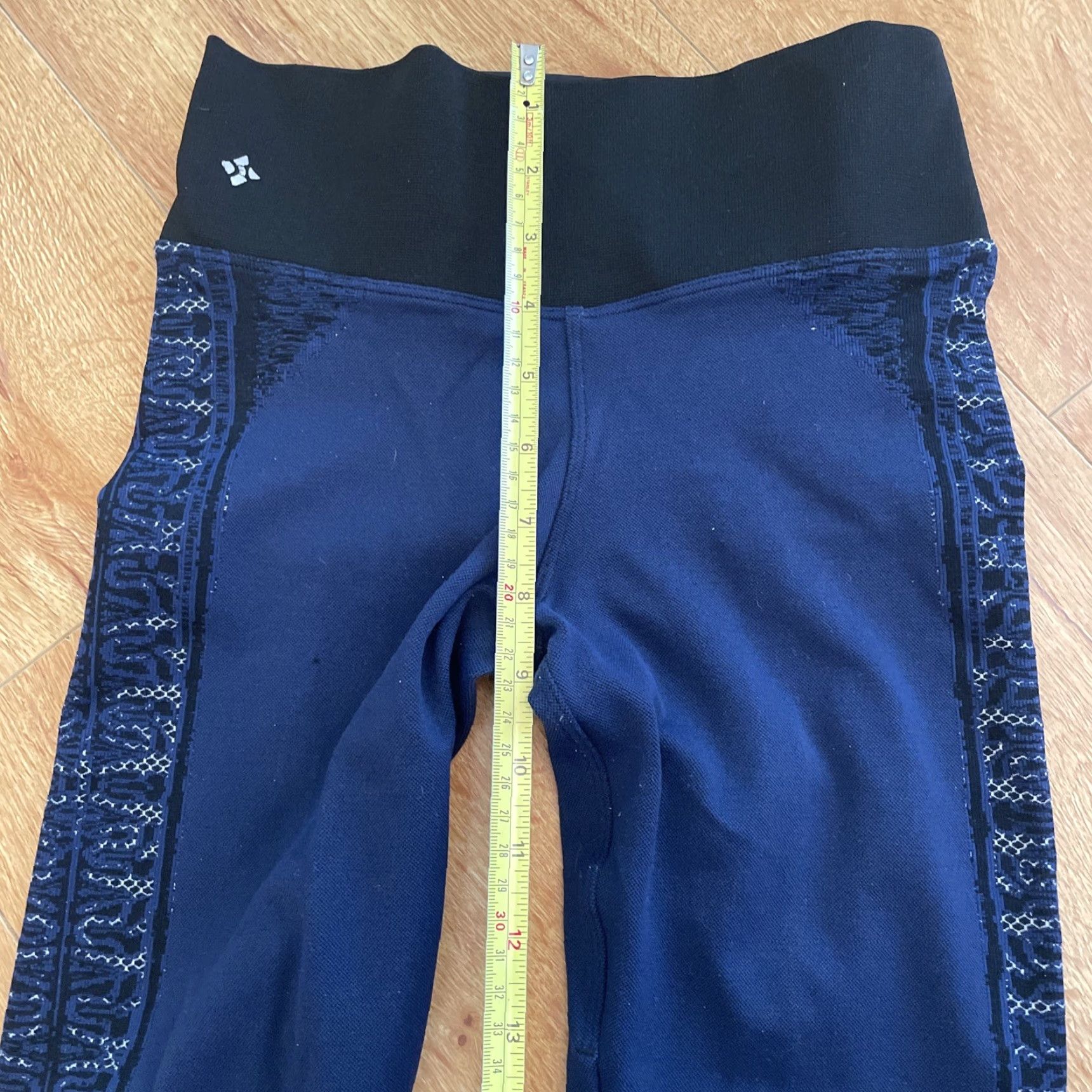 Vintage NUX Leggings Jacquard Lace Printed Greta Compression Navy Black Small Women Skinny Athletic Regular Size S Pocketed? 0 Size 28" / US 6 / IT 42 - 6 Thumbnail