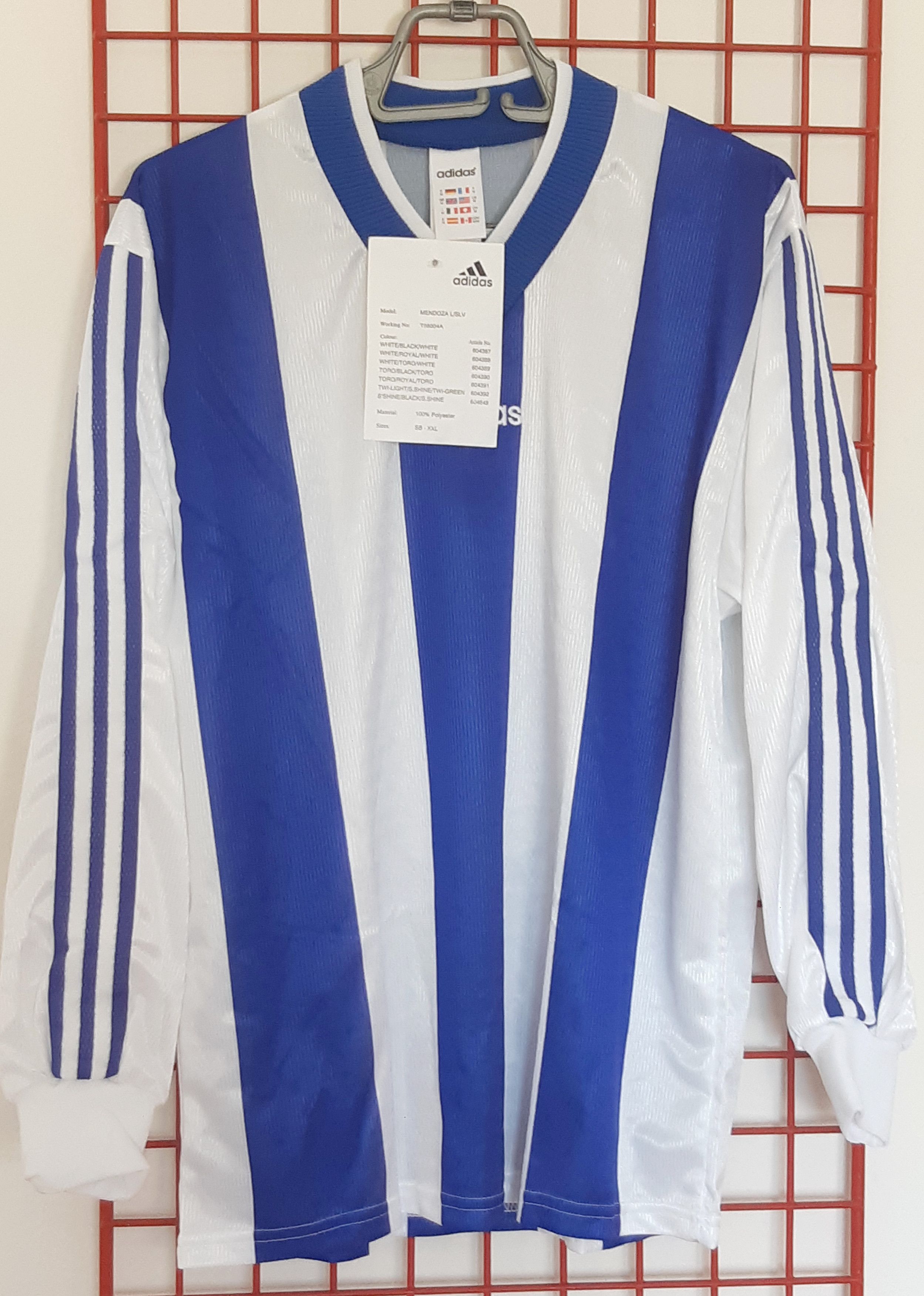 Adidas 90s ADIDAS Soccer Jersey mod. Mendoza Made in UK size M NEW Size US M / EU 48-50 / 2 - 1 Thumbnail