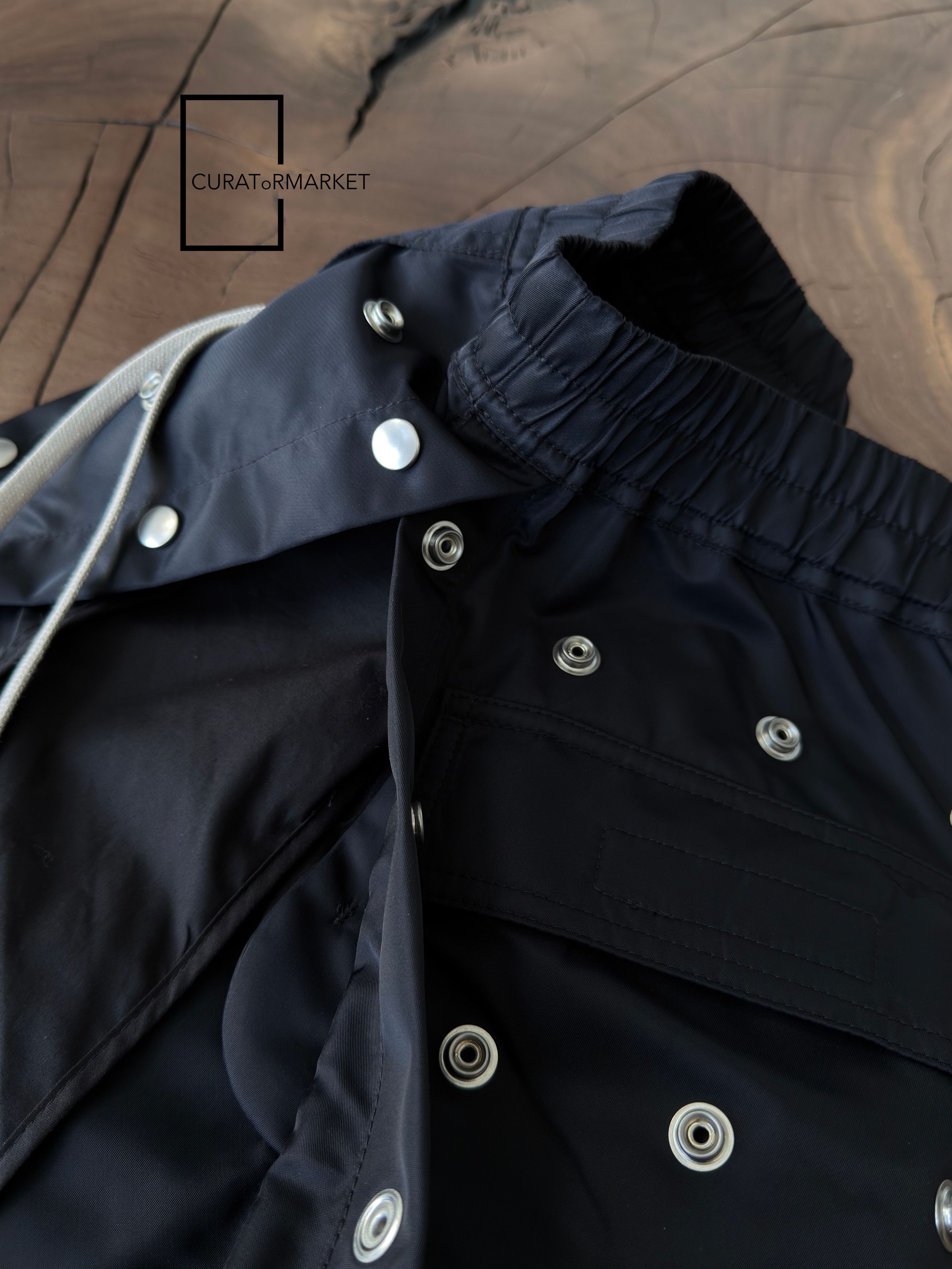 Rick Owens Drkshdw GRAIL SAMPLE Press Stud Button Nylon Pusher Pants SS24 Lido Size US 32 / EU 48 - 13 Thumbnail