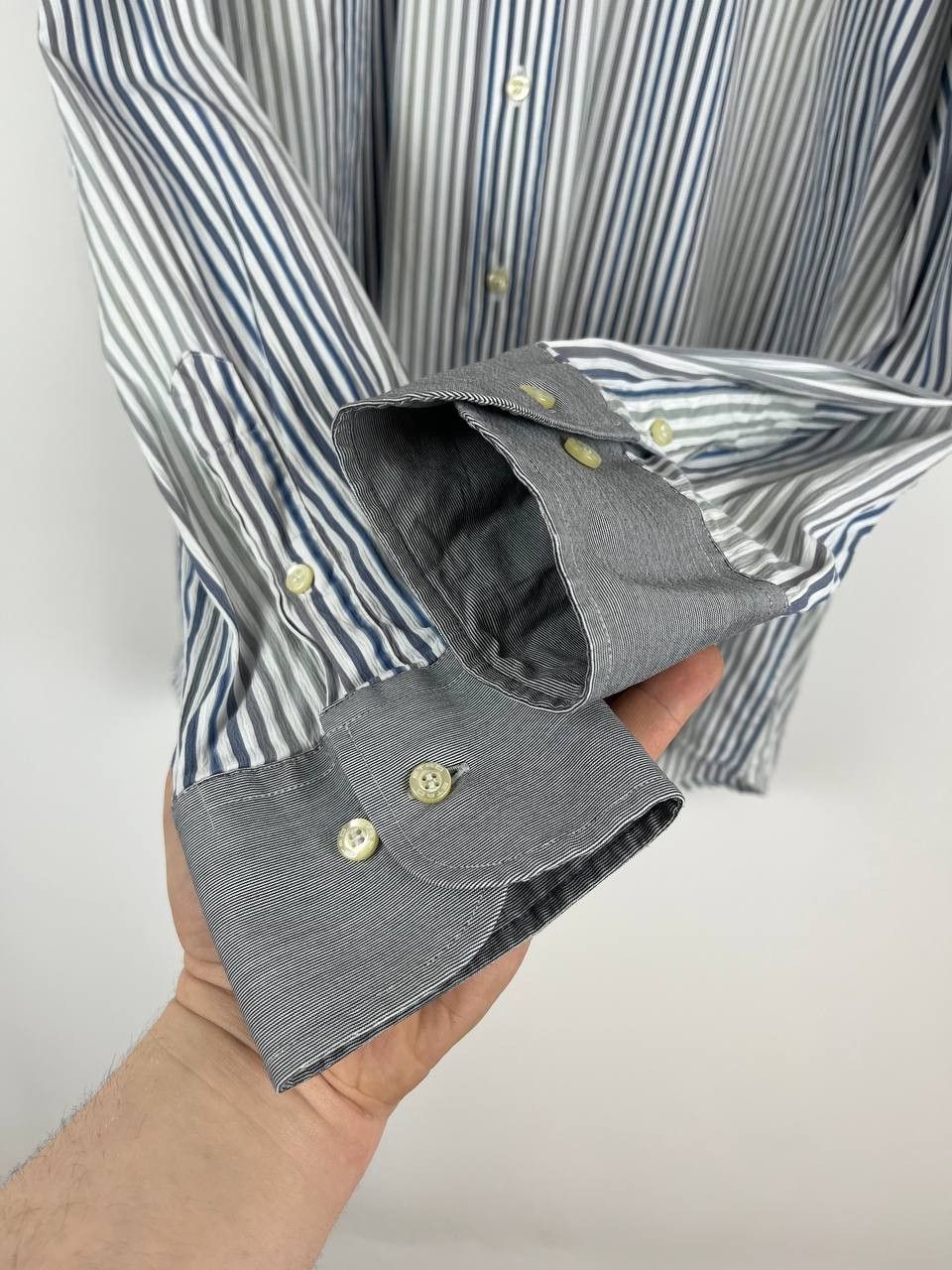Etro ETRO Milano Mens Multicoloured Striped Dress Shirt Size US XL / EU 56 / 4 - 4 Thumbnail