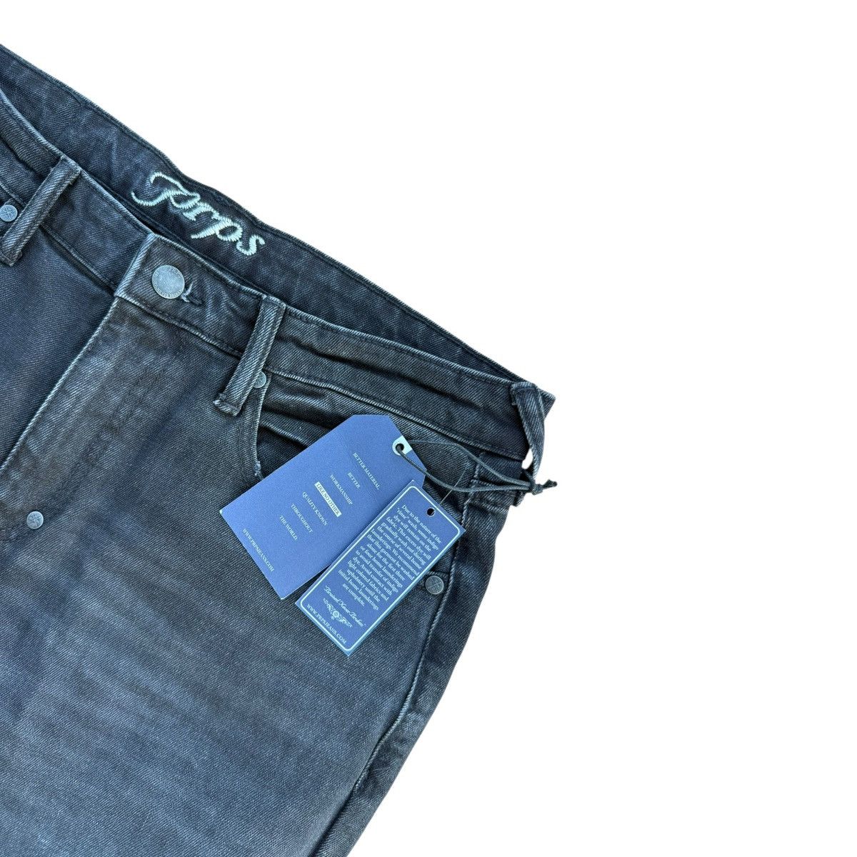Prps PRPS Le Sabre Slim Straight Dark Wash Jeans Size 34 Size US 34 / EU 50 - 3 Thumbnail