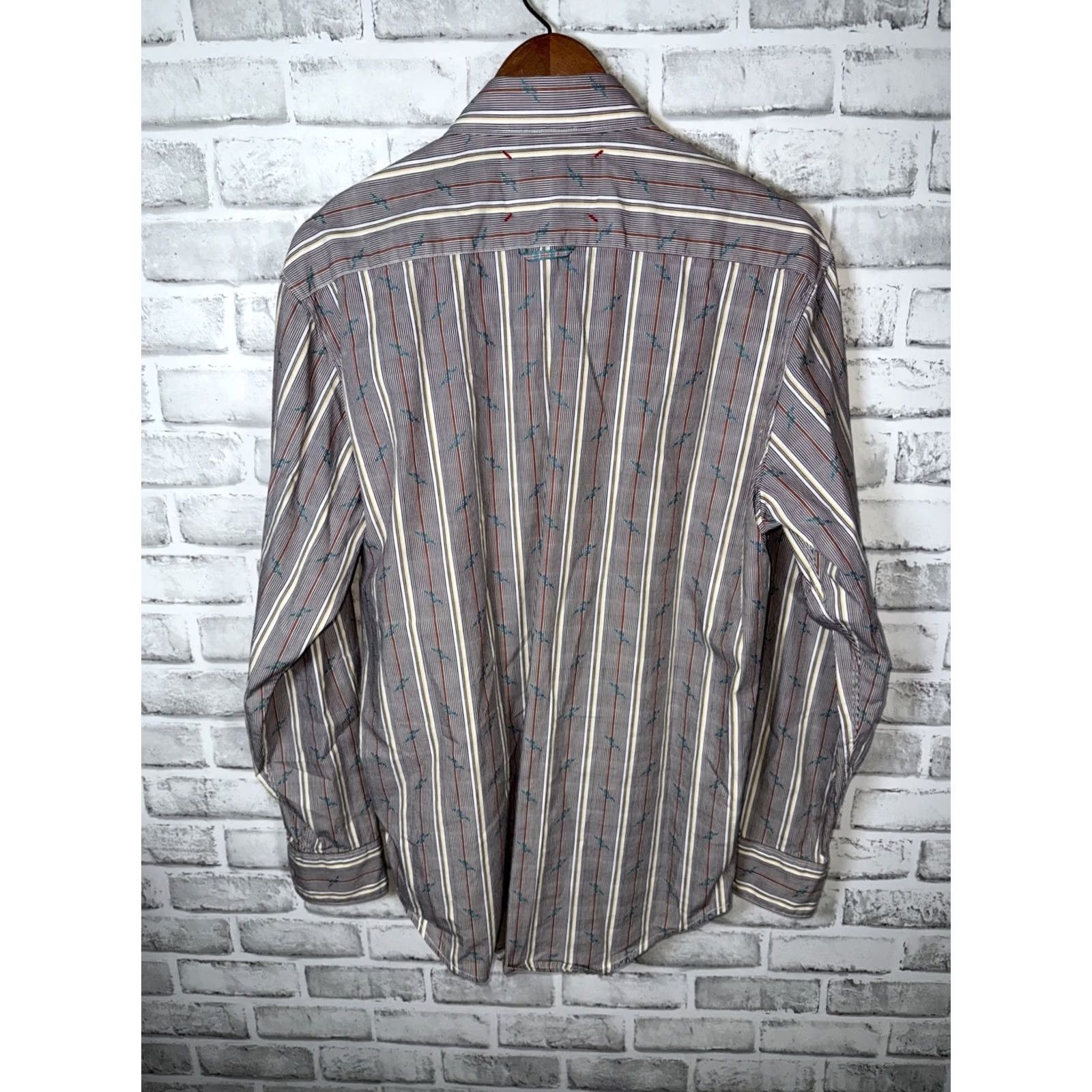 Robert Graham Robert Graham Multi Color White Freshly Laundered Button Up Shirt Men L Size US L / EU 52-54 / 3 - 7 Thumbnail