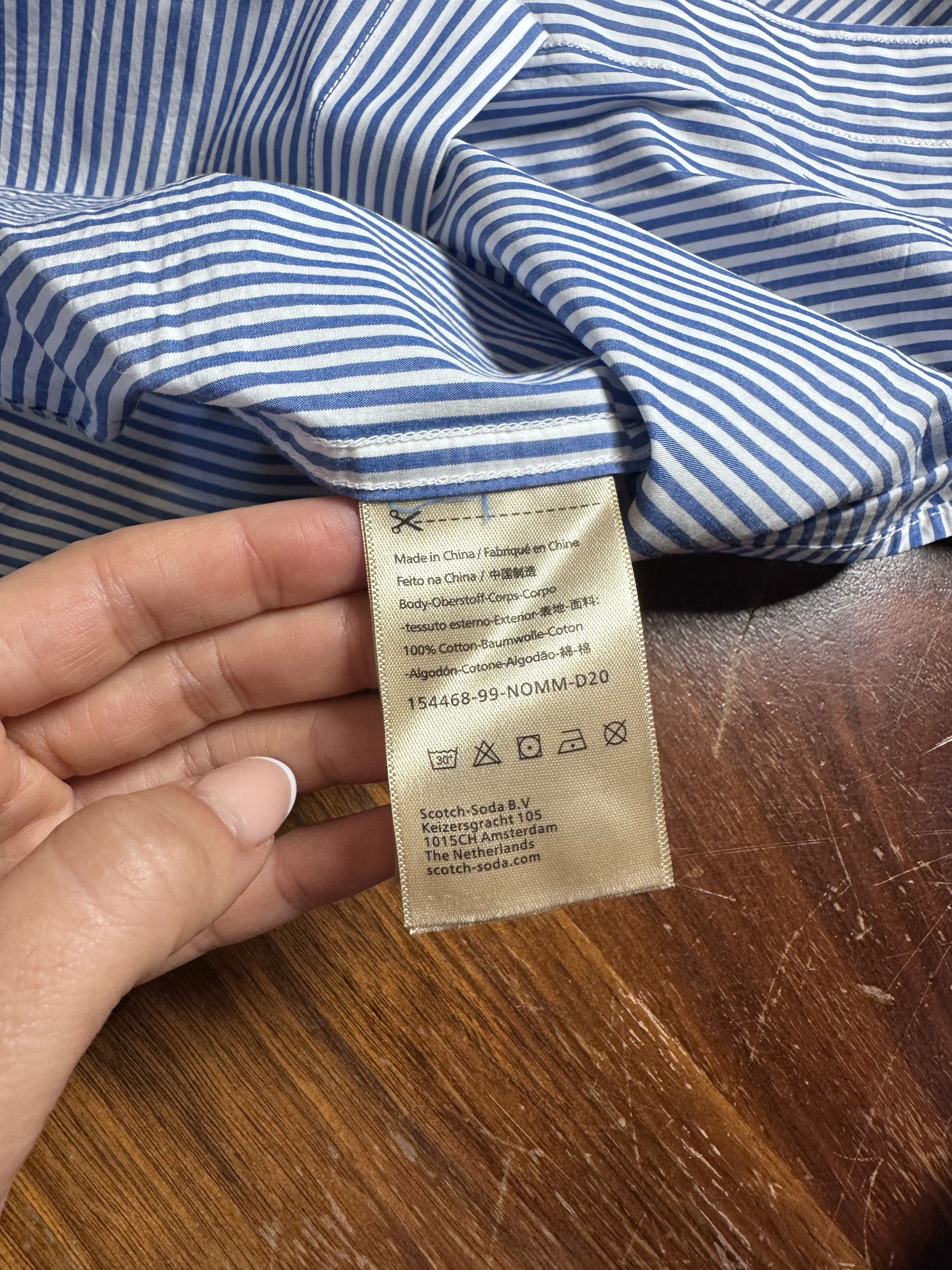 Scotch & Soda Scotch & Soda Stripe Relaxed Button Down Shirt XL Never Worn Size US XL / EU 56 / 4 - 7 Thumbnail