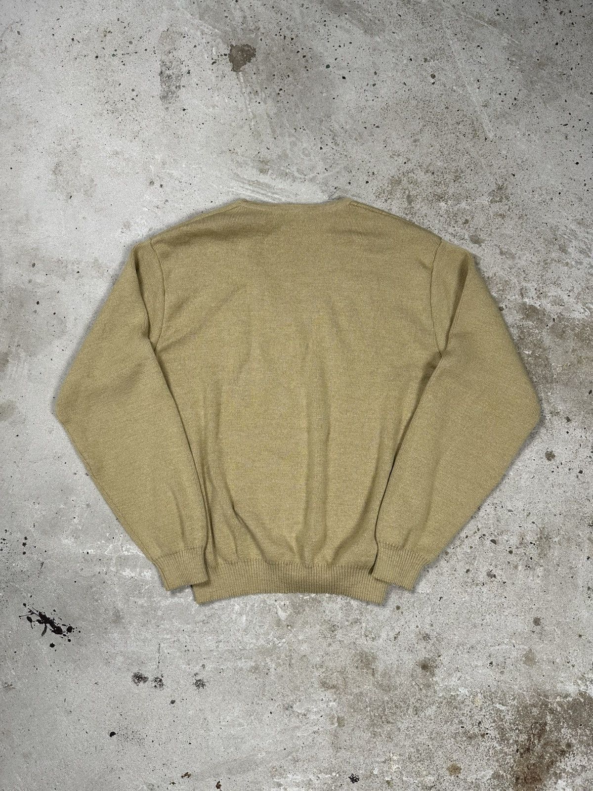 Vintage Vintage 90s Polizei Knit V Neck Sweater Badge Size US S / EU 44-46 / 1 - 2 Thumbnail