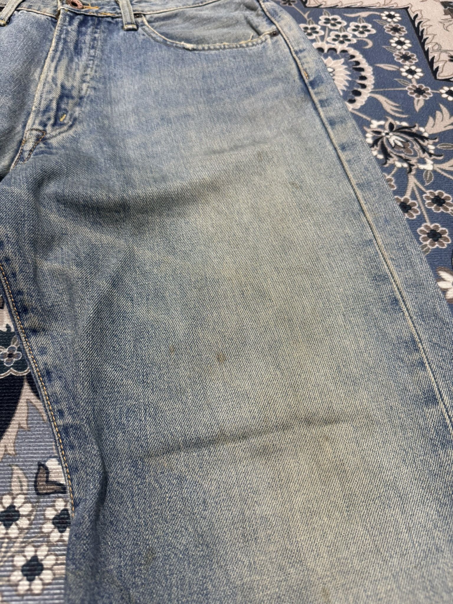 Beauty Beast × If Six Was Nine × Japanese Brand Vintage Edwin 501X Distressed Denim Selvadge Redline Jeans Size US 30 / EU 46 - 6 Thumbnail