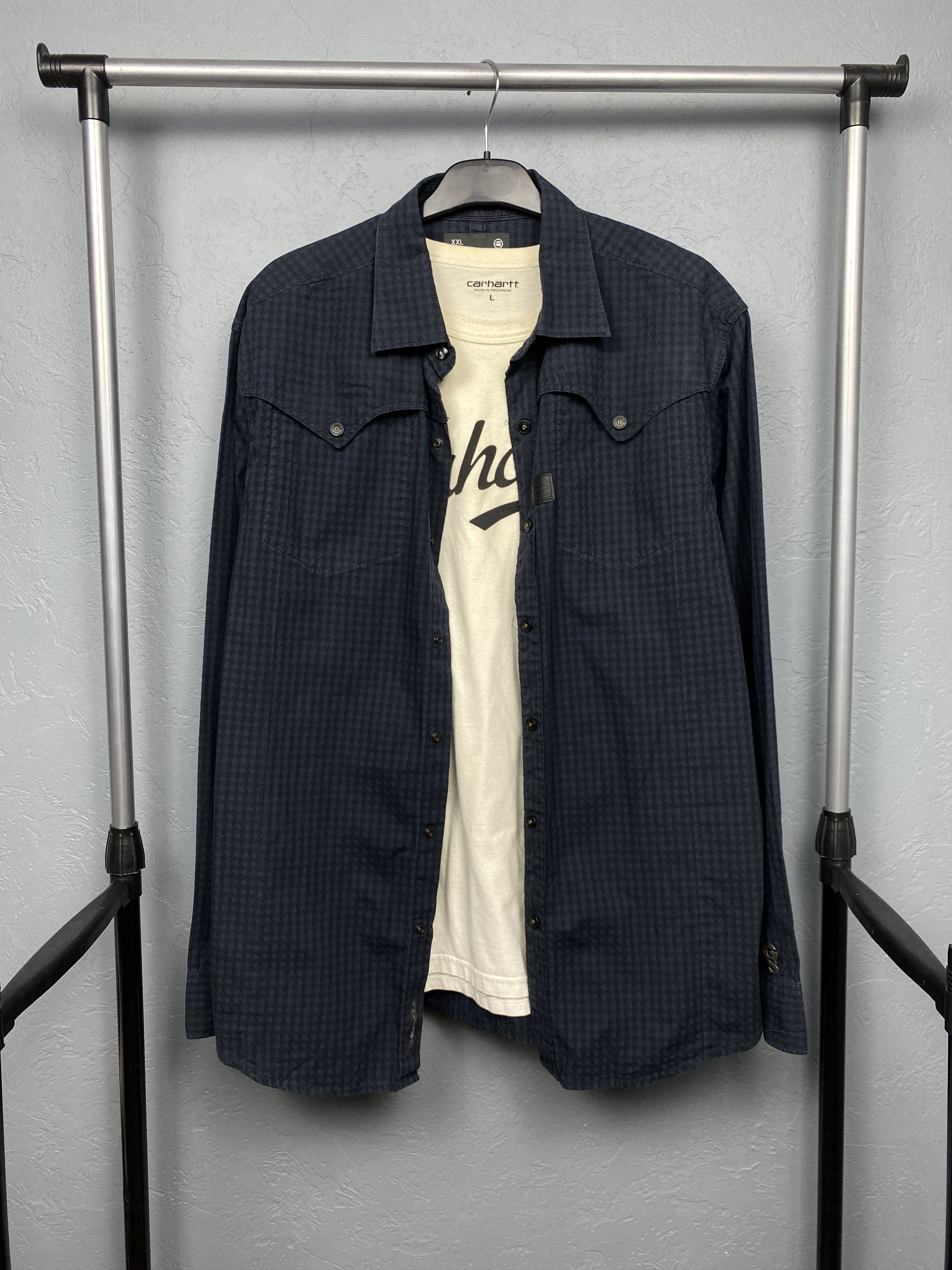 G-Star G Star Raw Vintage Mens Cavalry Check Shirt Size US XXL / EU 58 / 5 - 1 Thumbnail