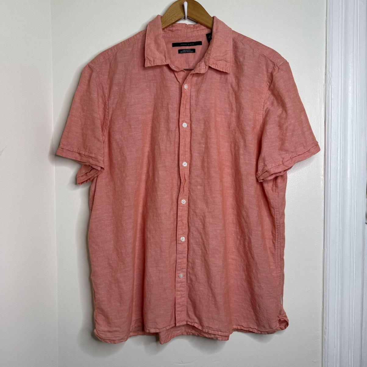 Perry Ellis Perry Ellis Linen Blend Button Down Shirt Men’s Size XXL Size US XXL / EU 58 / 5 - 1 Thumbnail