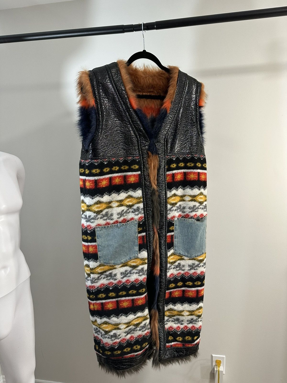 Diesel Diesel Tribal Long Vest Size S / US 4 / IT 40 - 4 Thumbnail