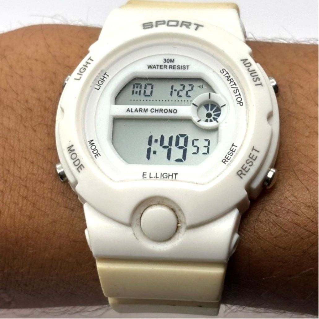 Other White Digital Sport Watch Size ONE SIZE - 2 Thumbnail