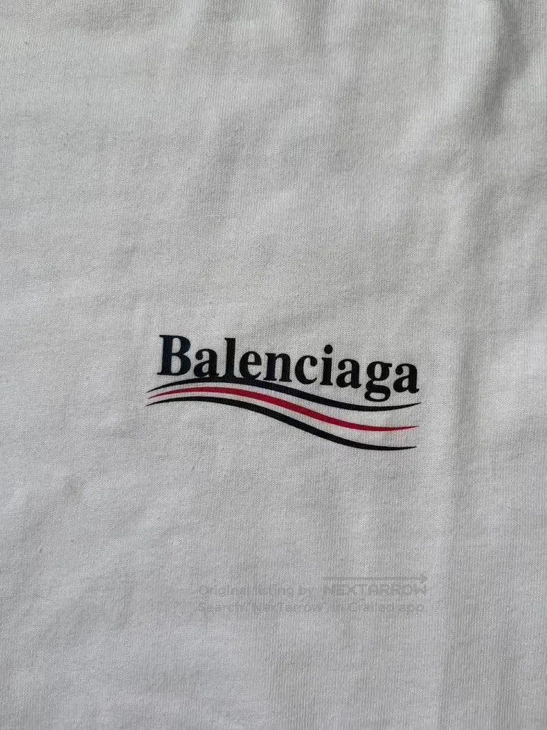 Balenciaga Balenciaga Plain Weave Cotton Crew Neck Short Sleeve T-Shi Size XS / US 0-2 / IT 36-38 - 3 Thumbnail
