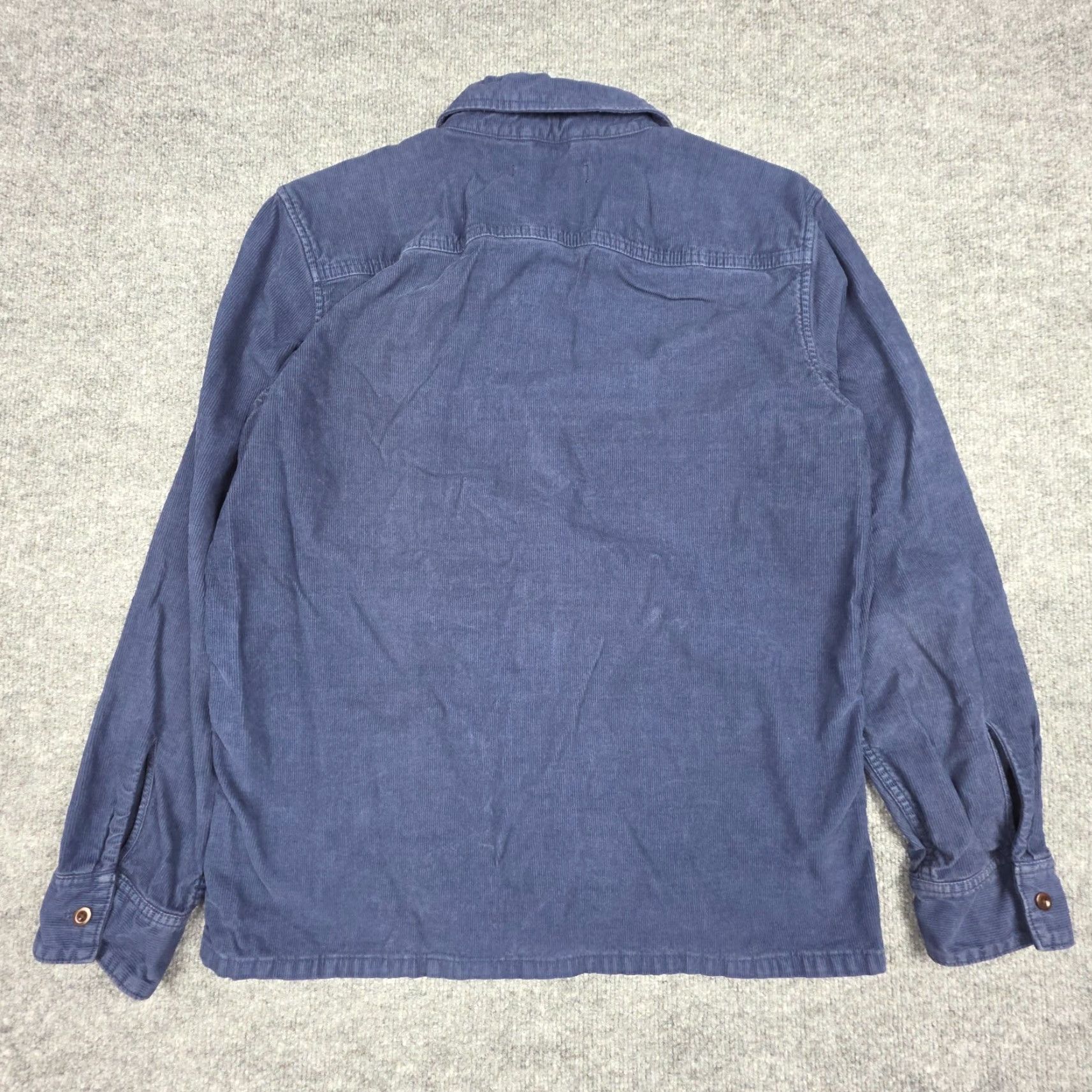 Outerknown Outerknown Shirt Mens Medium Blue Corduroy Button Up Organic Cotton Pockets Shirt Size US M / EU 48-50 / 2 - 3 Thumbnail