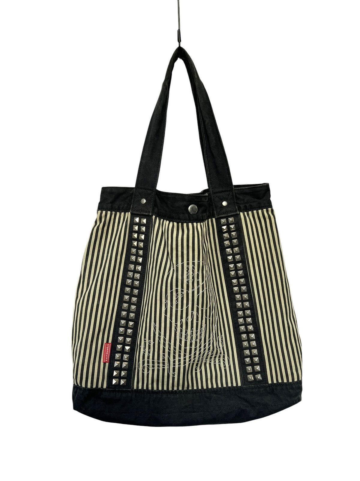 Algonquins Algonquins Studded Skull Embroidery Tote Bag Size ONE SIZE - 1 Thumbnail