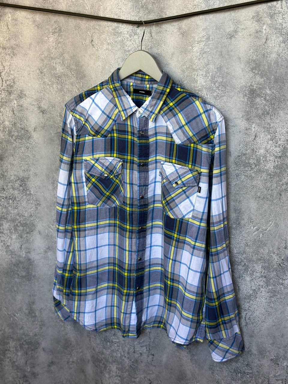 Diesel Diesel Check Shirt 100% Lyocell Button Up Long Sleeve Size US L / EU 52-54 / 3 - 1 Thumbnail
