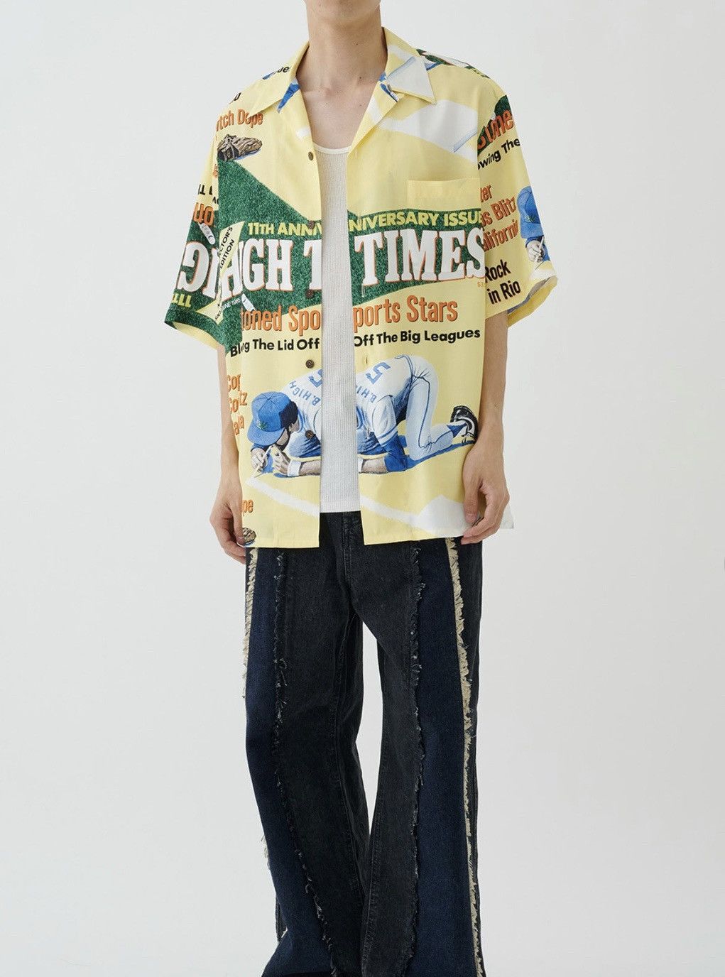 Wacko Maria WACKO MARIA High Times / Hawaiian Shirt "Yellow” Size US M / EU 48-50 / 2 - 1 Thumbnail