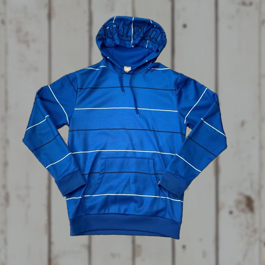 Burton VINTAGE Burton Snowboards Hoodie Mens Large Blue Polyester Pullover Crew Neck Snow Sports 90s/1990s Mens Size US L / EU 52-54 / 3 - 1 Thumbnail