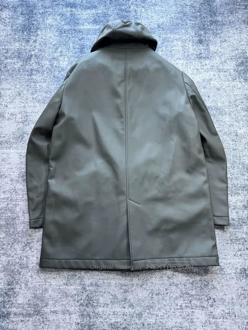 Fendi Fendi Moss Green Eco Leather Hooded Overcoat Size US M / EU 48-50 / 2 - 2 Thumbnail