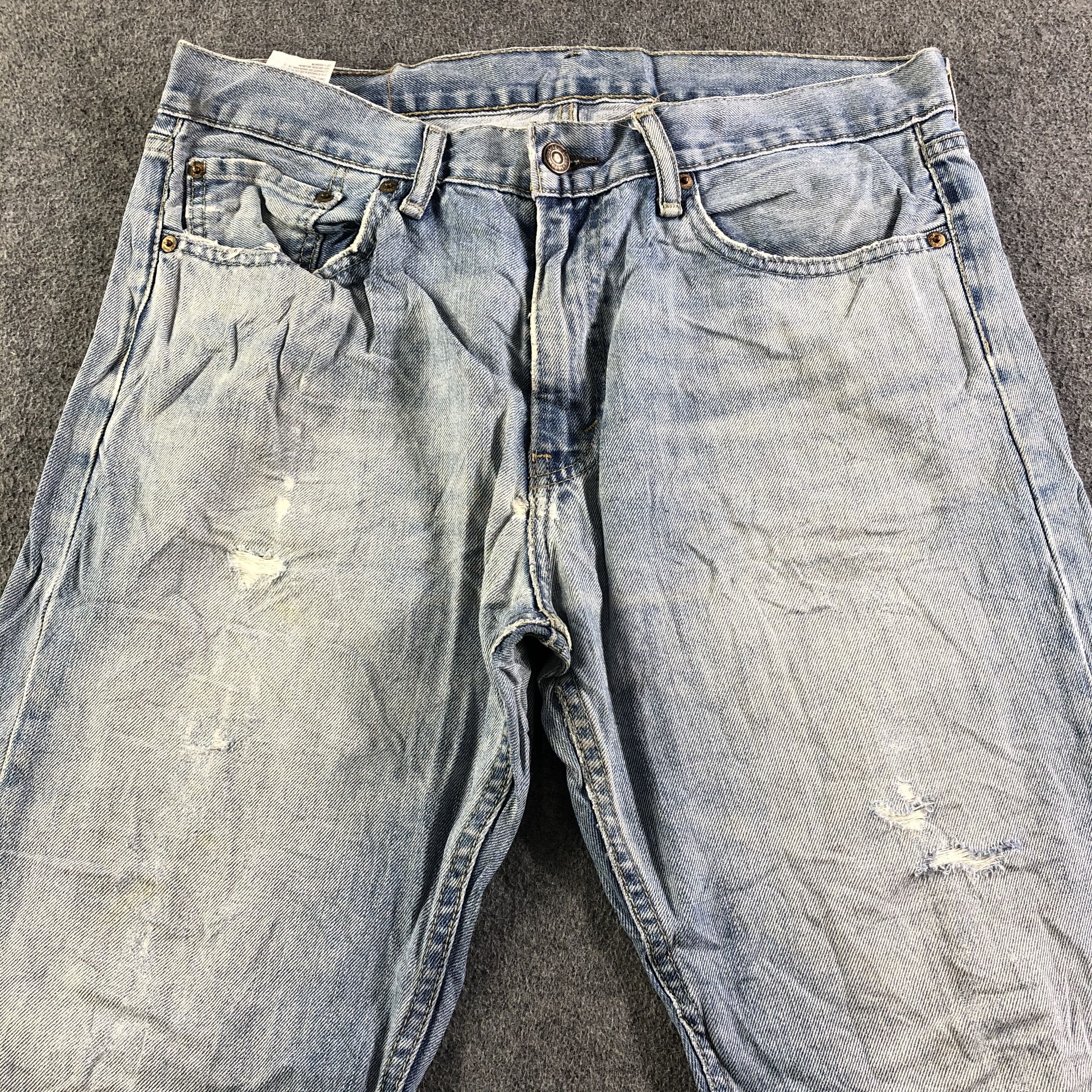 Levi's Vintage Blue Wash Levis 505 Jeans-J3298 Size US 35 - 3 Thumbnail