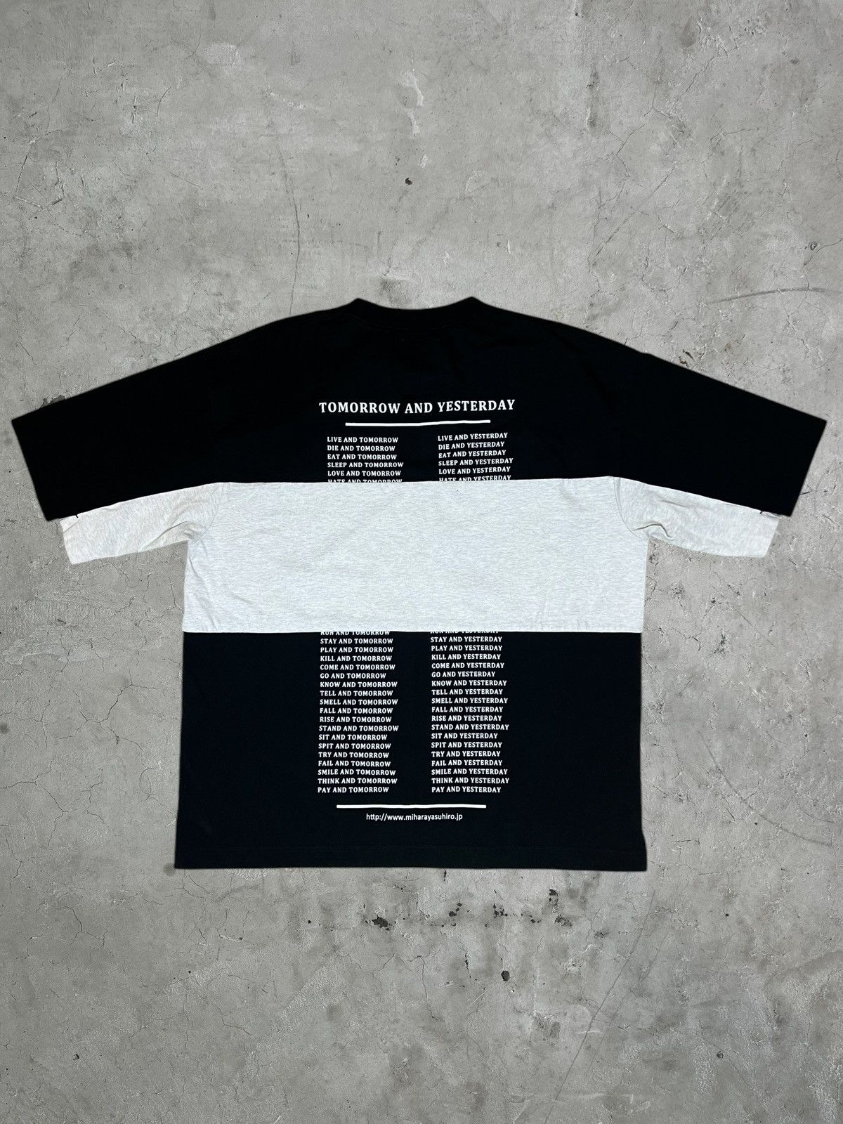 Maison MIHARA YASUHIRO Maison Miharayasuhiro Layered Logo Tee Size US M / EU 48-50 / 2 - 2 Thumbnail