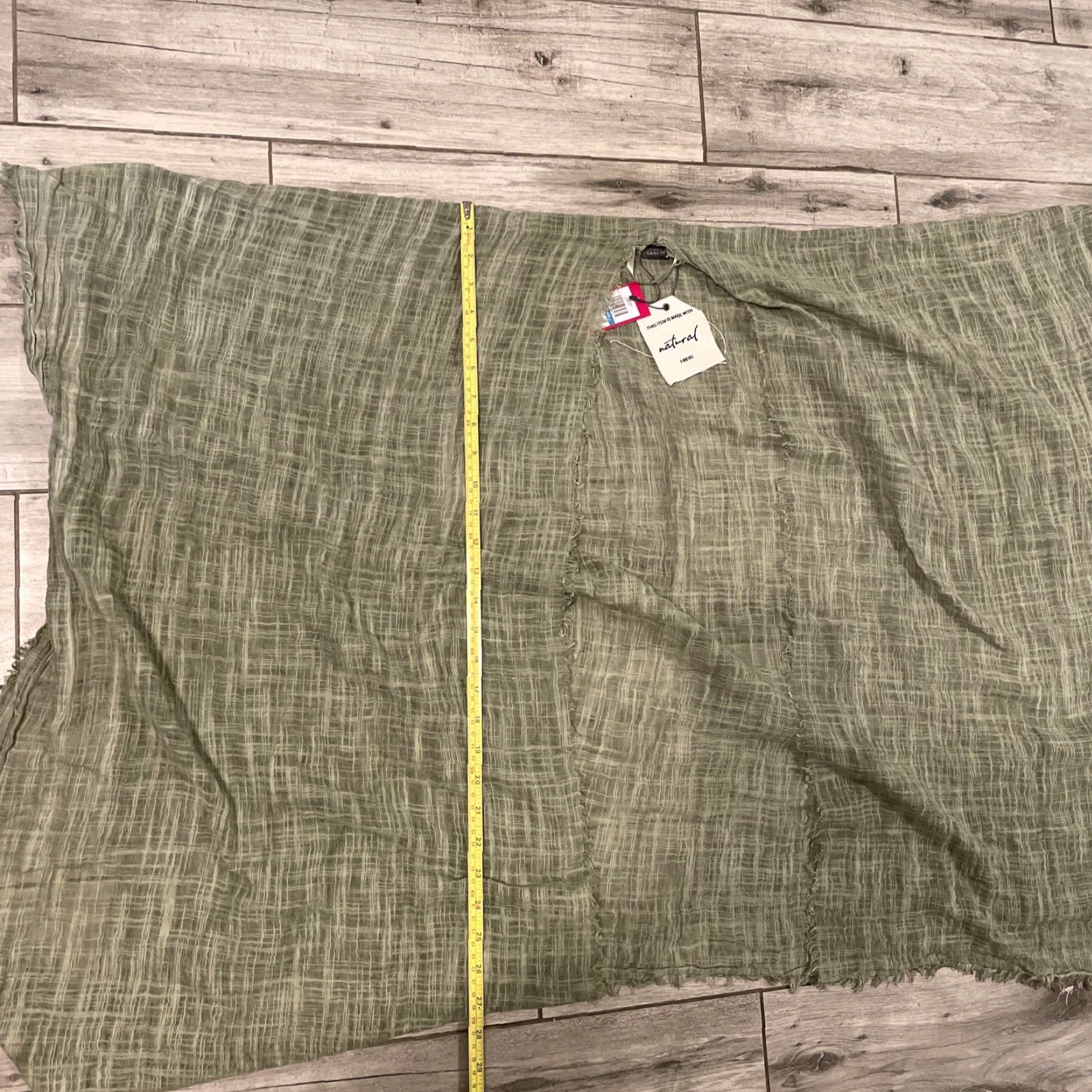 Vince Camuto Vince Camuto Poncho One Size Green Knit Fringe Open Front Shawl Bohemian NWT Ladies Knit Poncho Size ONE SIZE - 6 Thumbnail