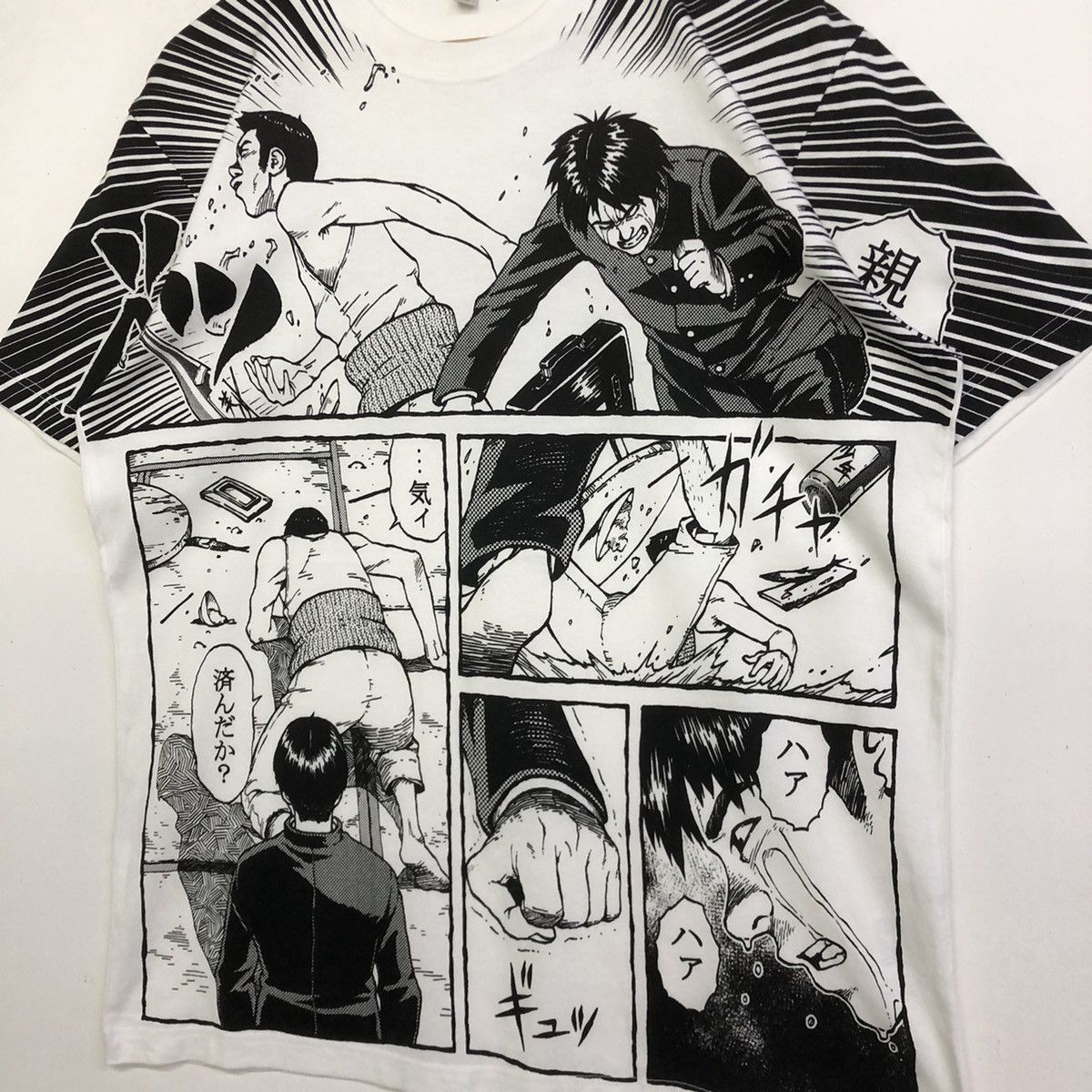 Anime × Uniqlo × Vintage Vintage Uniqlo Oyaji Goe Manga Art Ilustration Tshirt Size US XL / EU 56 / 4 - 5 Thumbnail