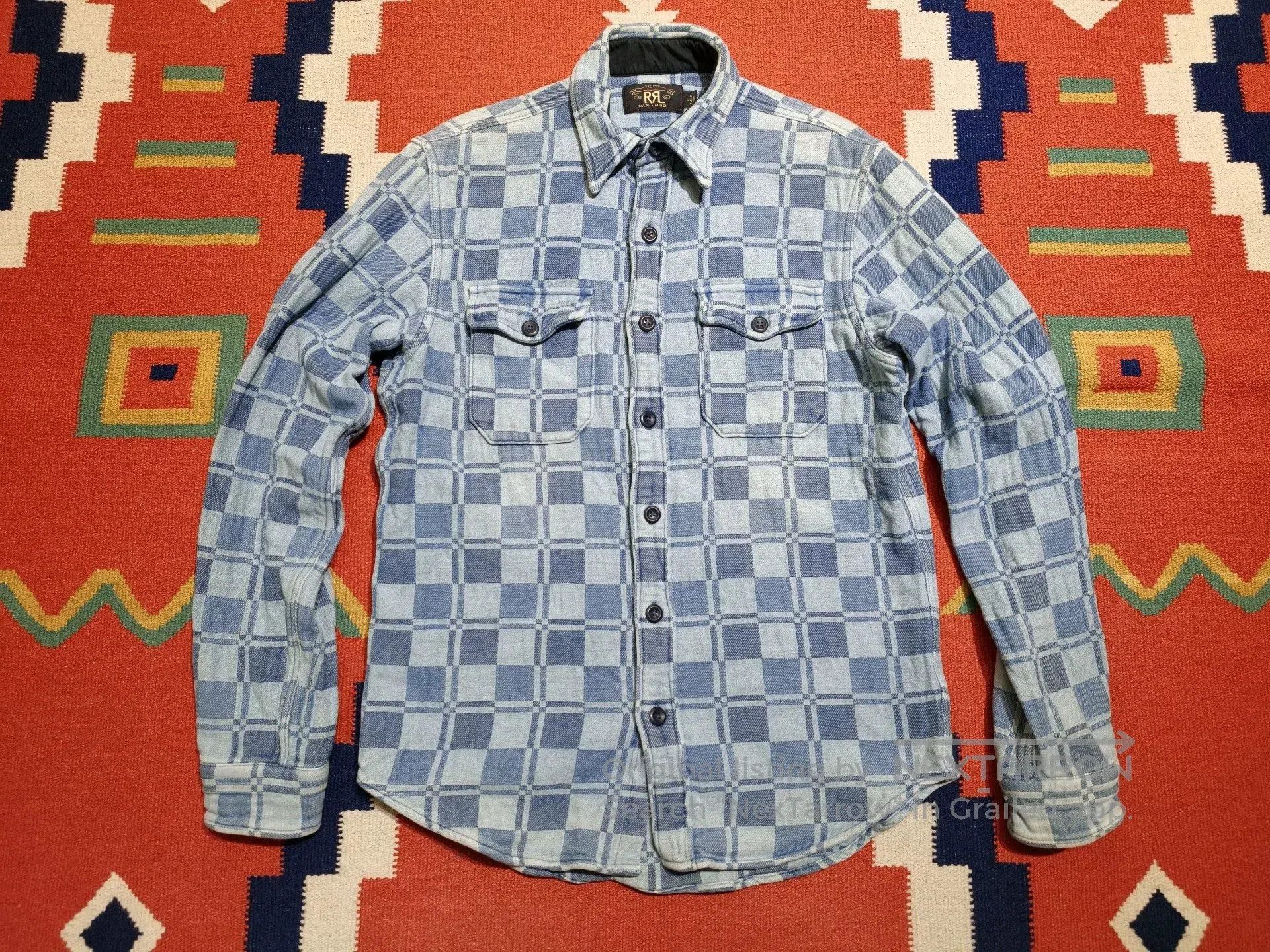 RRL Ralph Lauren RRL Ralph Lauren Classic Checkered Work Shirt. Size US S / EU 44-46 / 1 - 1 Thumbnail