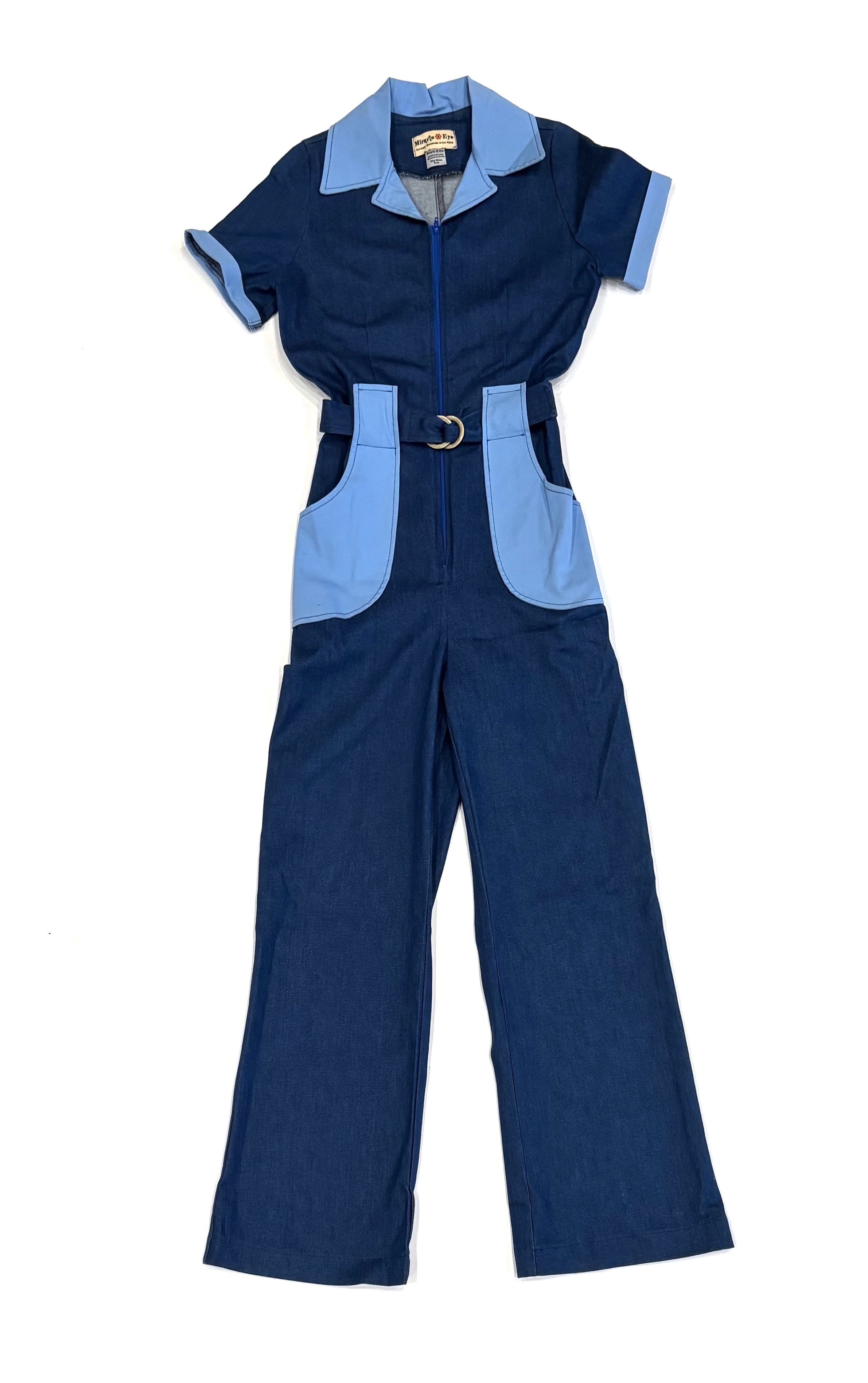 Other Miracle Eye - California Shake Jumpsuit in Denim - Size: S Size 27" / US 4 / IT 40 - 2 Thumbnail