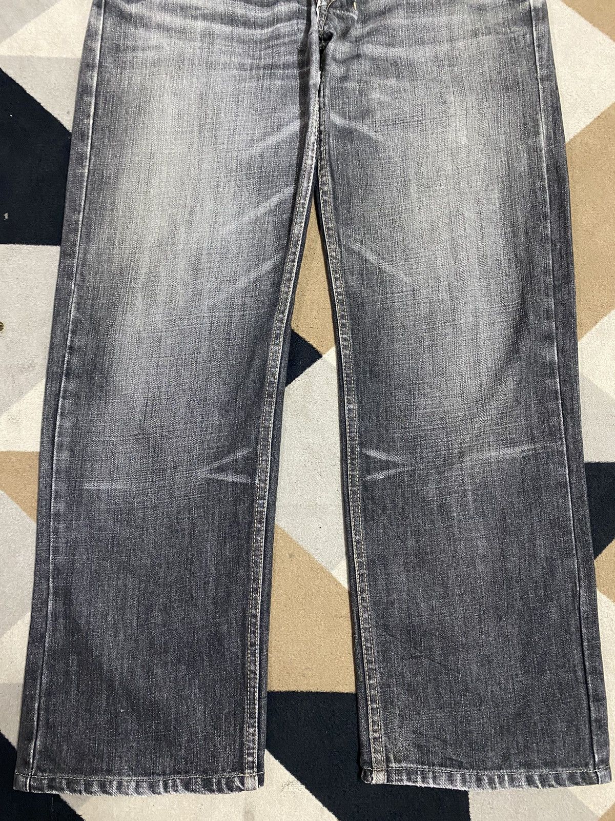 George Vtg JapaneseBrands George Black Denim Whisker Loose Jeans Size US 32 / EU 48 - 5 Thumbnail