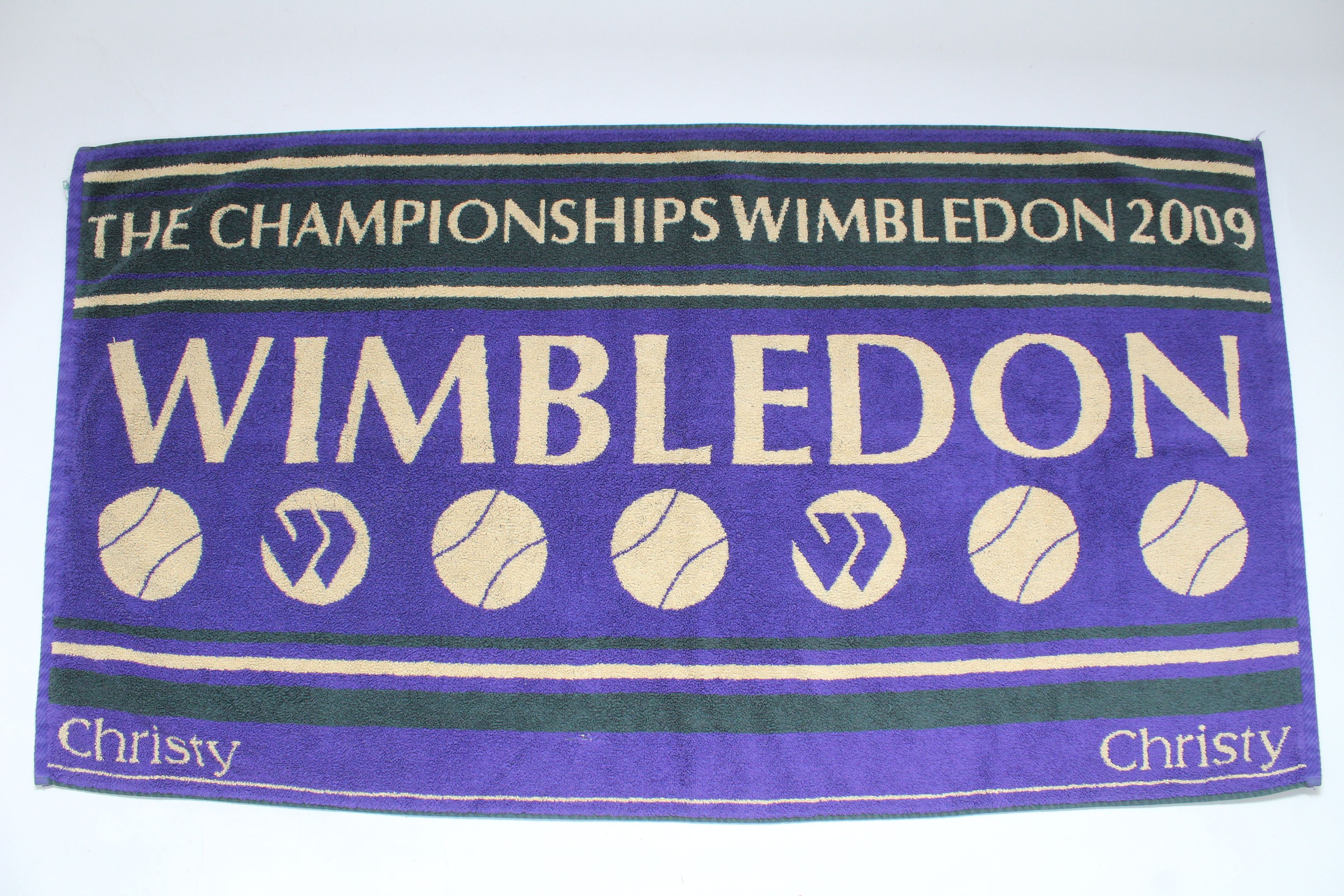 Vintage Roger Federer Wimbeldon The Championships 2009 Cristy Towel Size ONE SIZE - 3 Thumbnail