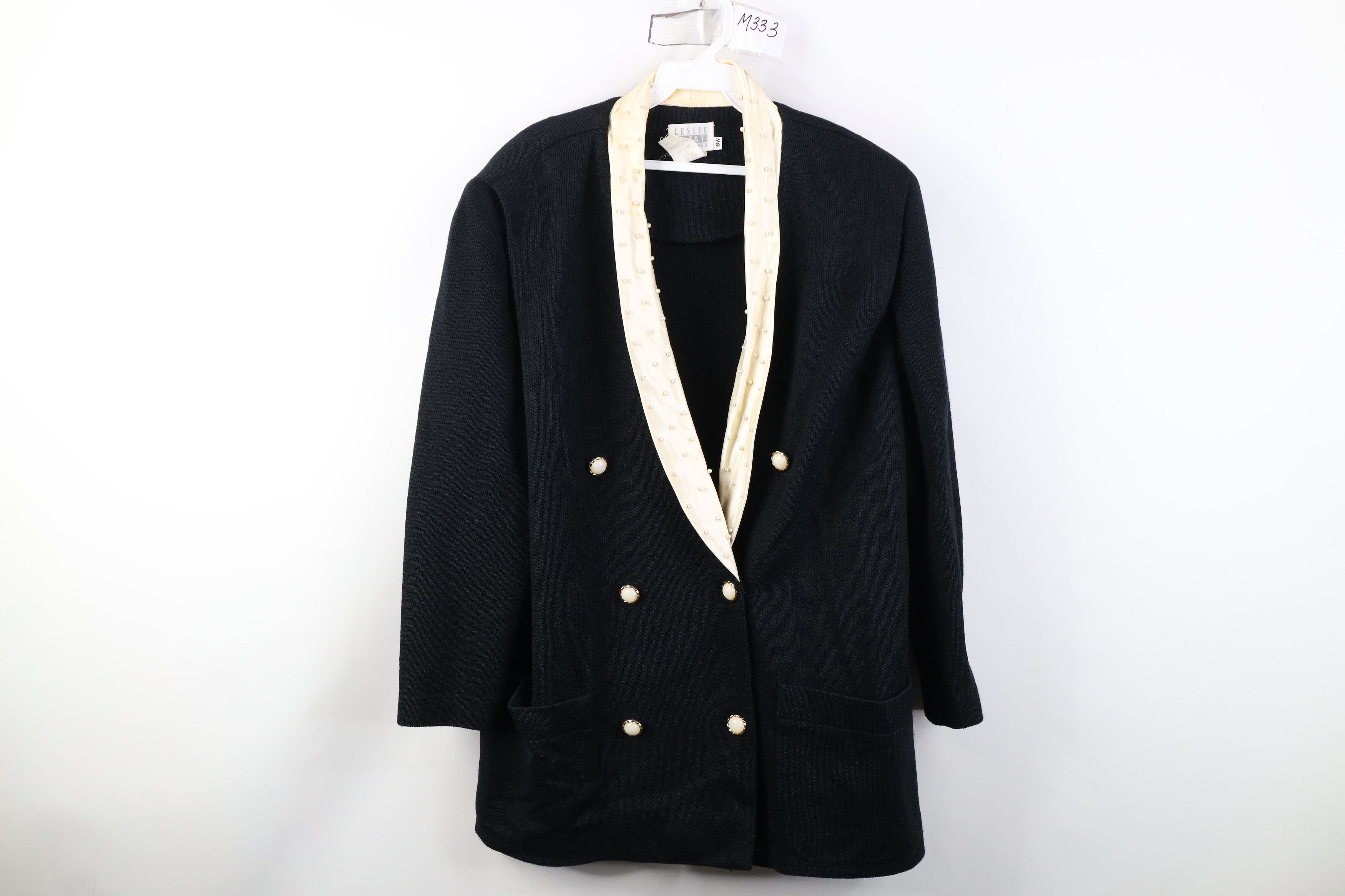 Vintage Vintage 80s 90s Double Breasted Sweater Blazer Jacket USA Size XXL / US 16-18 / IT 52-54 - 1 Thumbnail