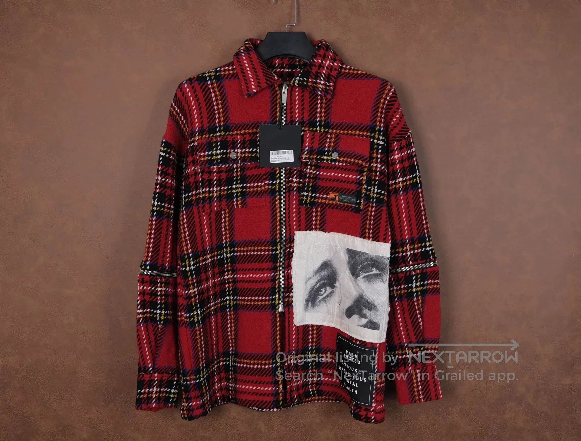 Palm Angels Palm Angels Wool Plaid Patch Coat. Size US XS / EU 42 / 0 - 1 Thumbnail