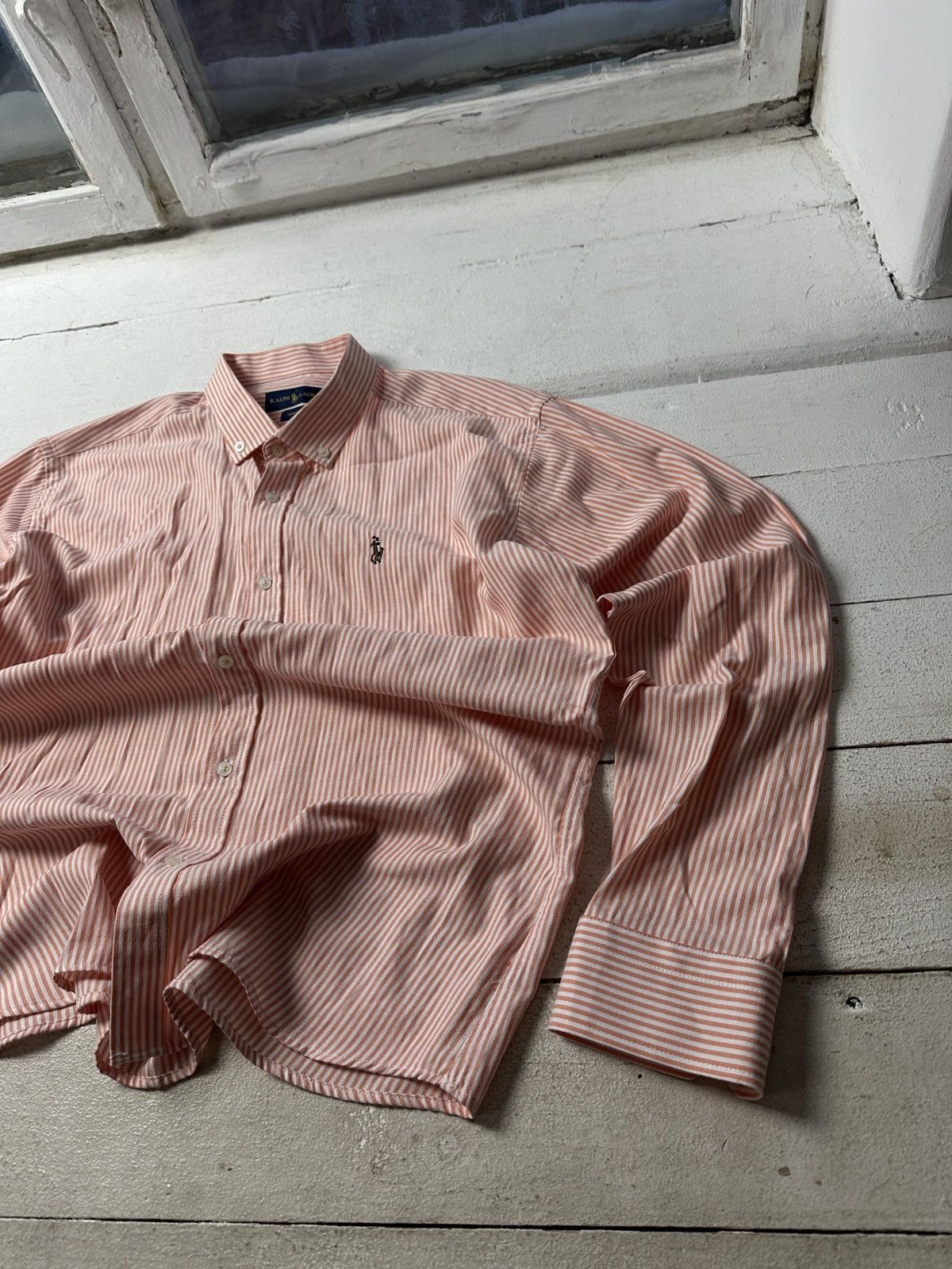 Polo Ralph Lauren 🚨 VNTG Y2K Polo Ralph Lauren Shirt check RARE long SLEEVE Size US XXL / EU 58 / 5 - 3 Thumbnail